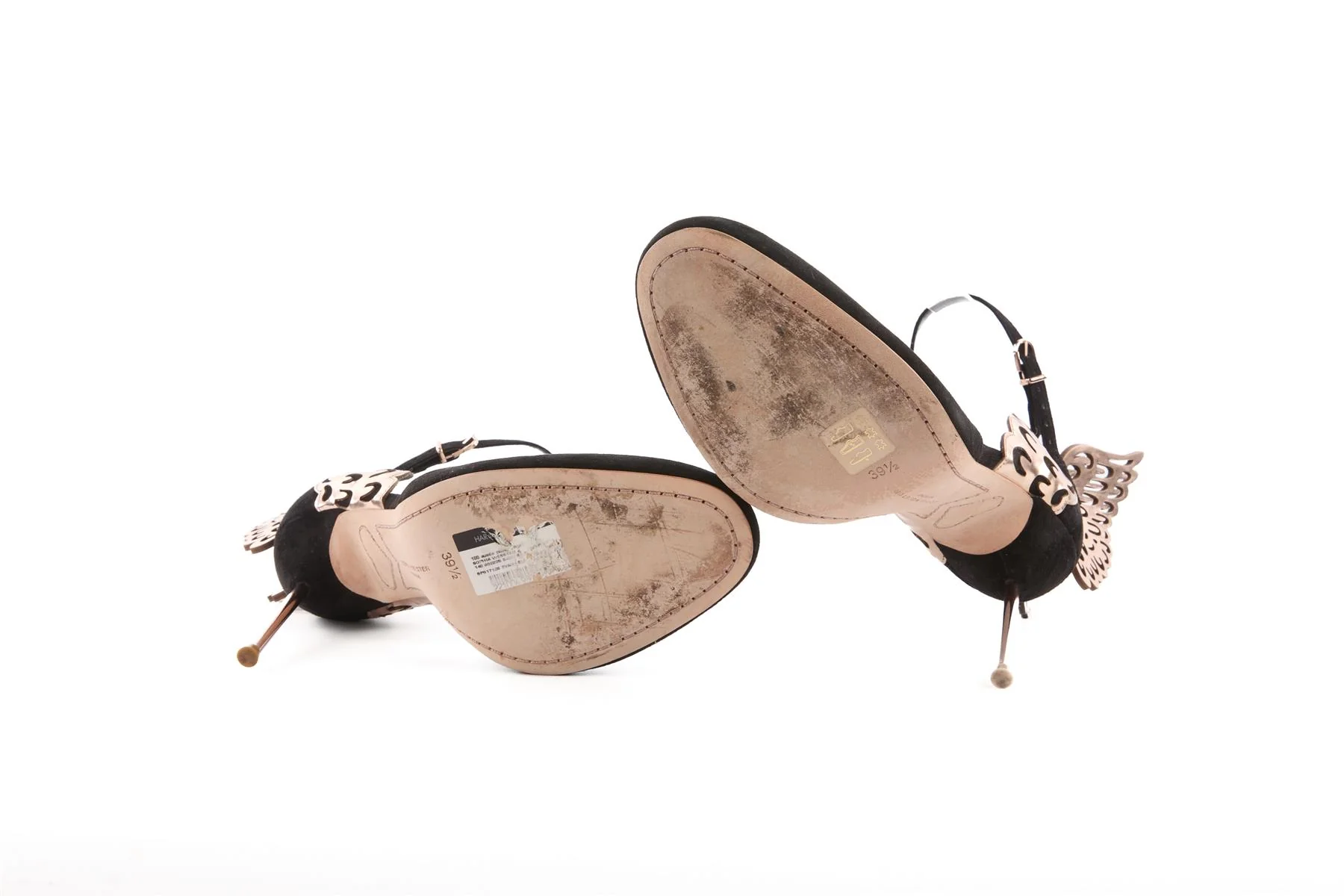SOPHIA WEBSTER BLACK SUEDE PUMPS EU 39.5 UK 6.5 US 9.5 - Image 6