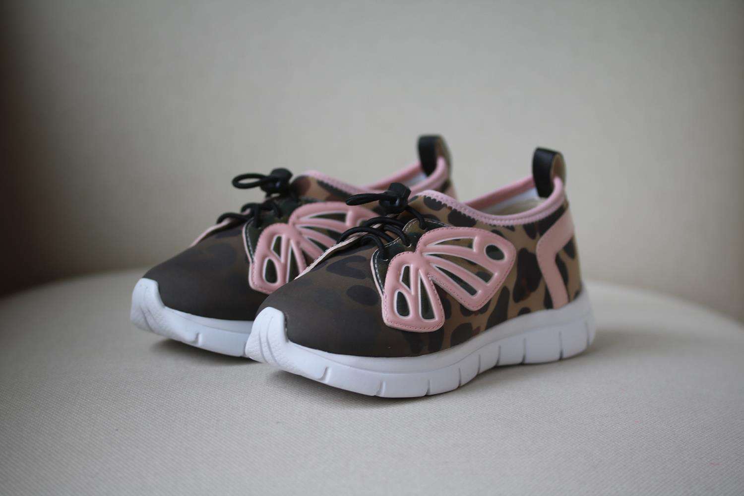 SOPHIA WEBSTER KIDS GIRLS LEOPARD NEOPRENE SNEAKERS EU 30 UK 11.5/12 - Image 2