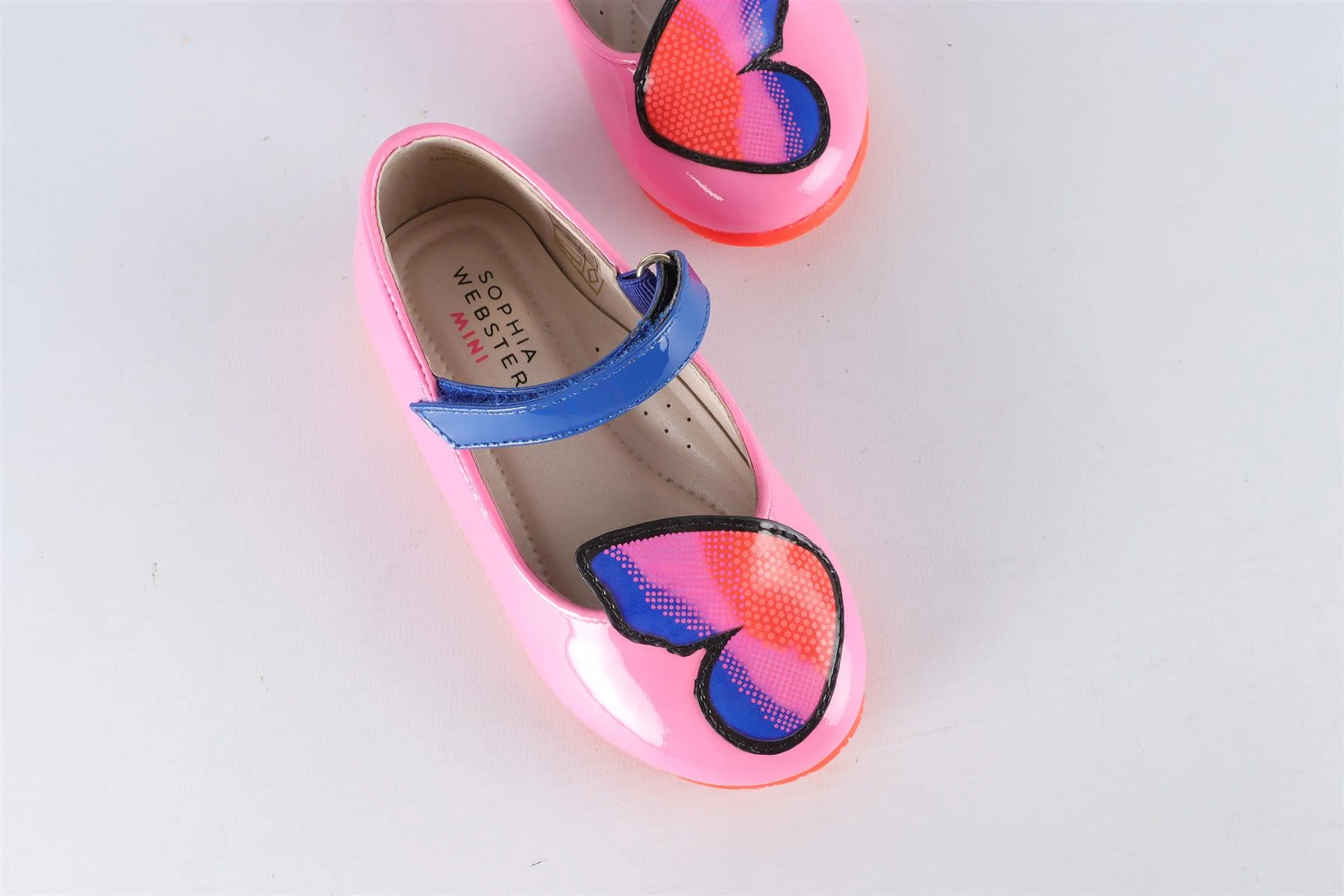 SOPHIA WEBSTER PINK KIDS GIRLS LEATHER SHOES EU 24 UK 7 US 8 - Image 4