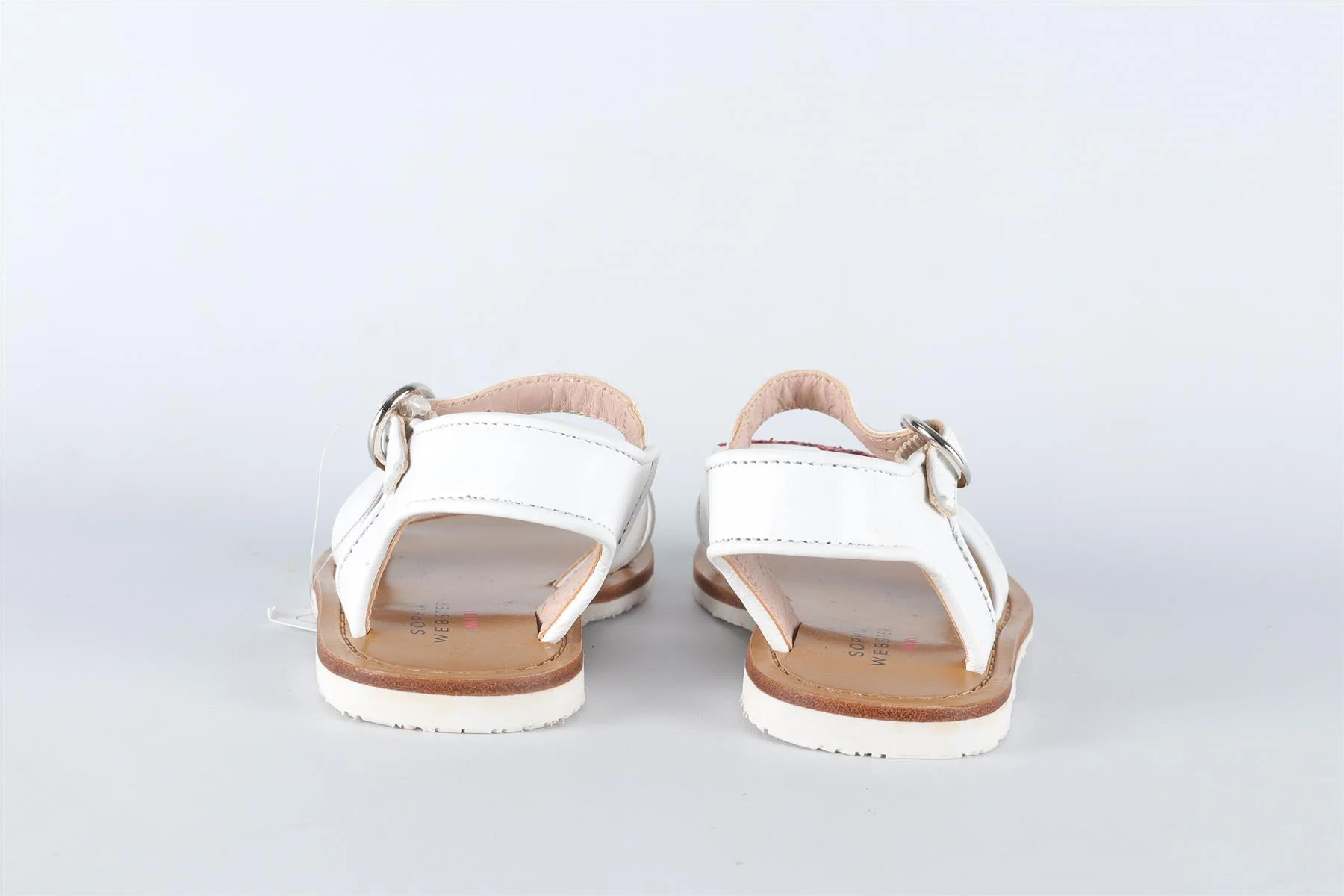 SOPHIA WEBSTER WHITE KIDS GIRLS LEATHER SANDALS EU 25 UK 8 US 9 - Image 5