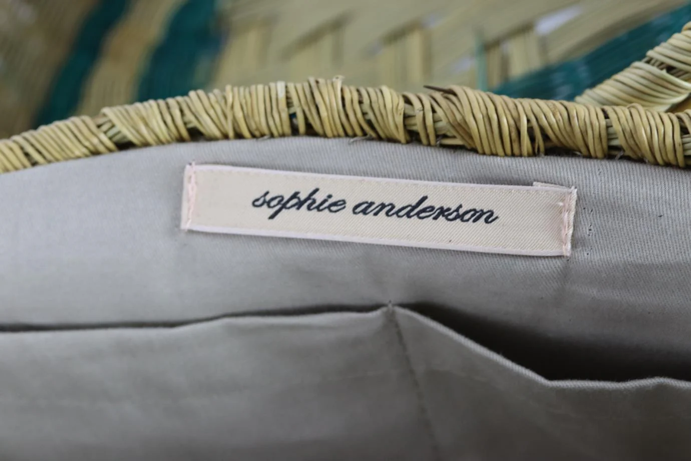 SOPHIE ANDERSON STRIPED RAFFIA SHOULDER BAG - Image 7