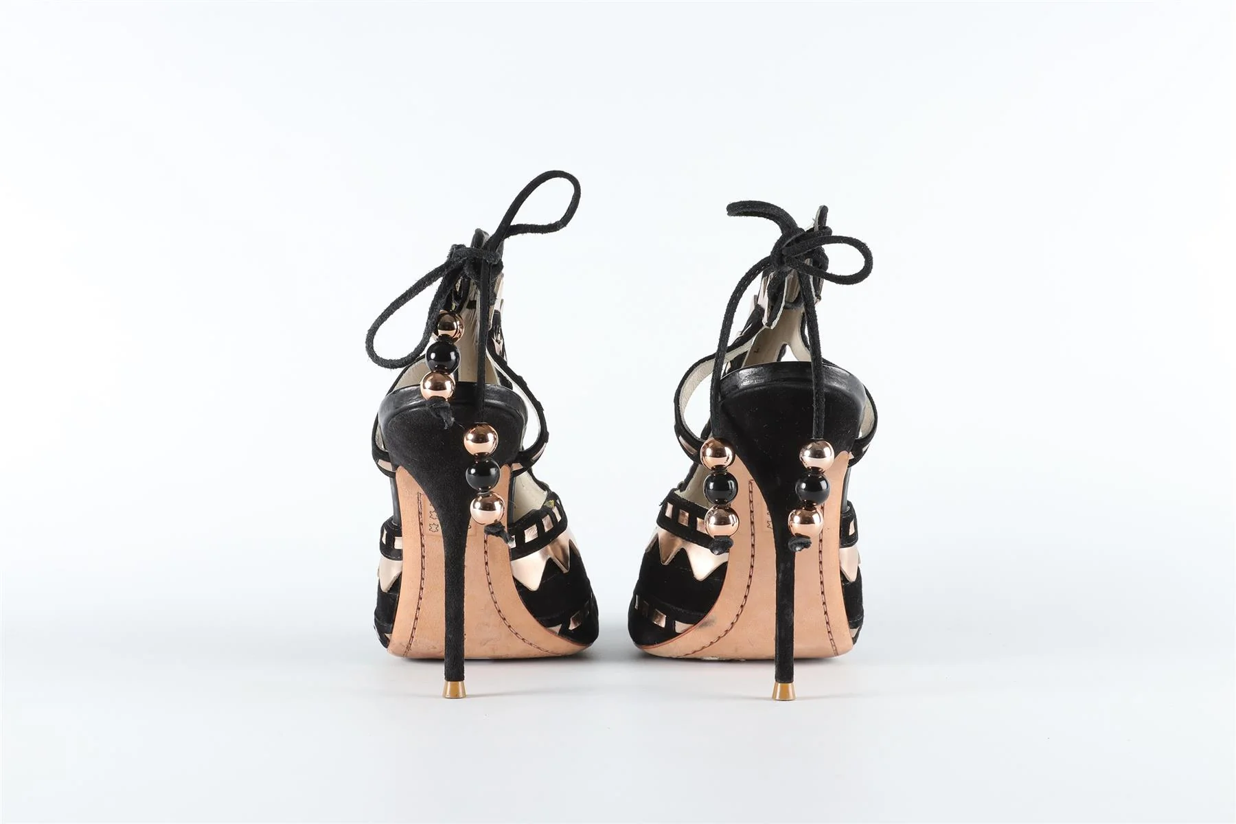 SOPHIE WEBSTER BLACK SUEDE BLACK SANDALS EU 39 UK 6 US 9 - Image 5