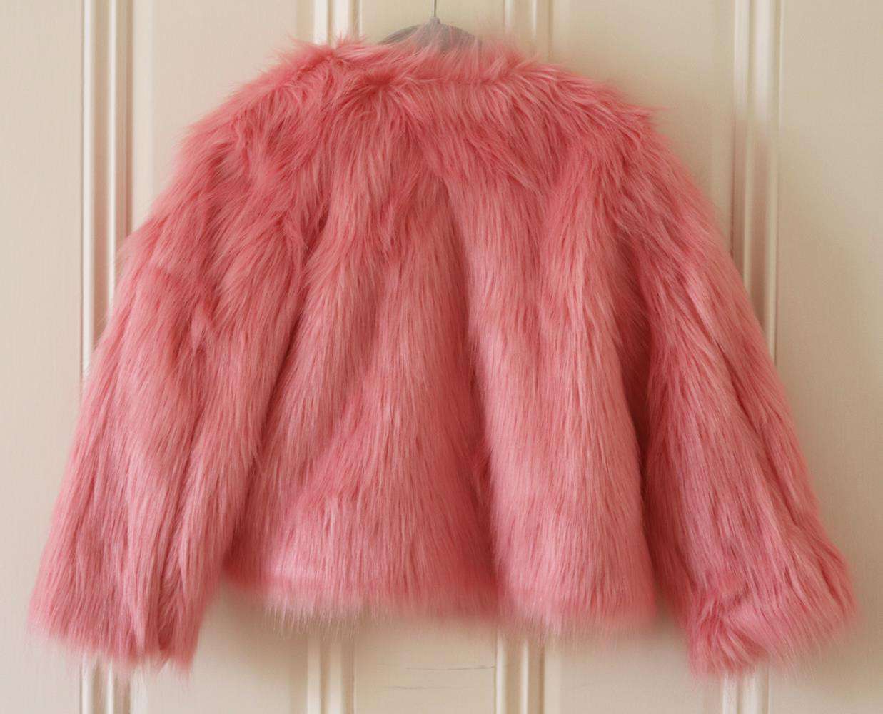 SORCI AND FOFA KIDS GIRLS FAUX FUR JACKET 5 YEARS - Image 3