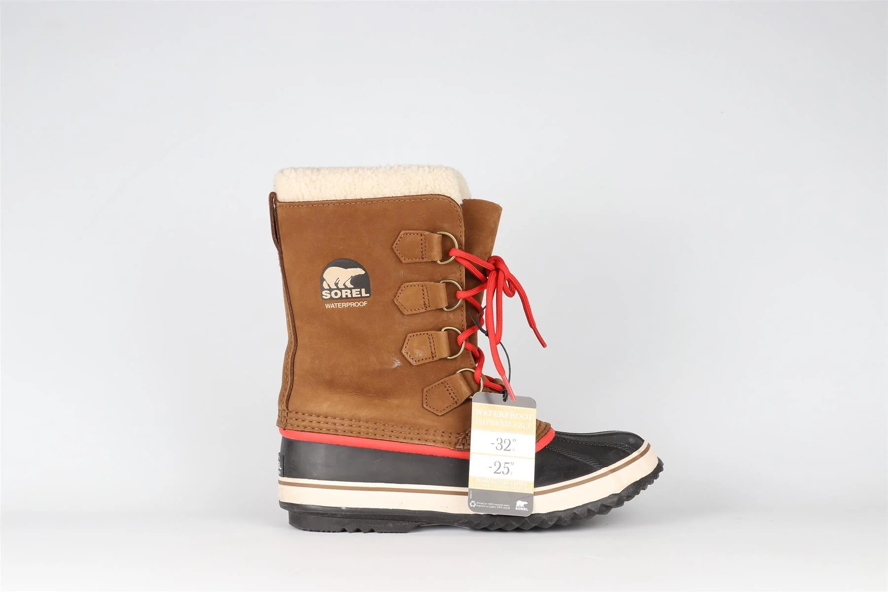 SOREL BROWN SUEDE SNOW BOOTS EU 40.5 UK 7.5 US 10.5 - Image 10