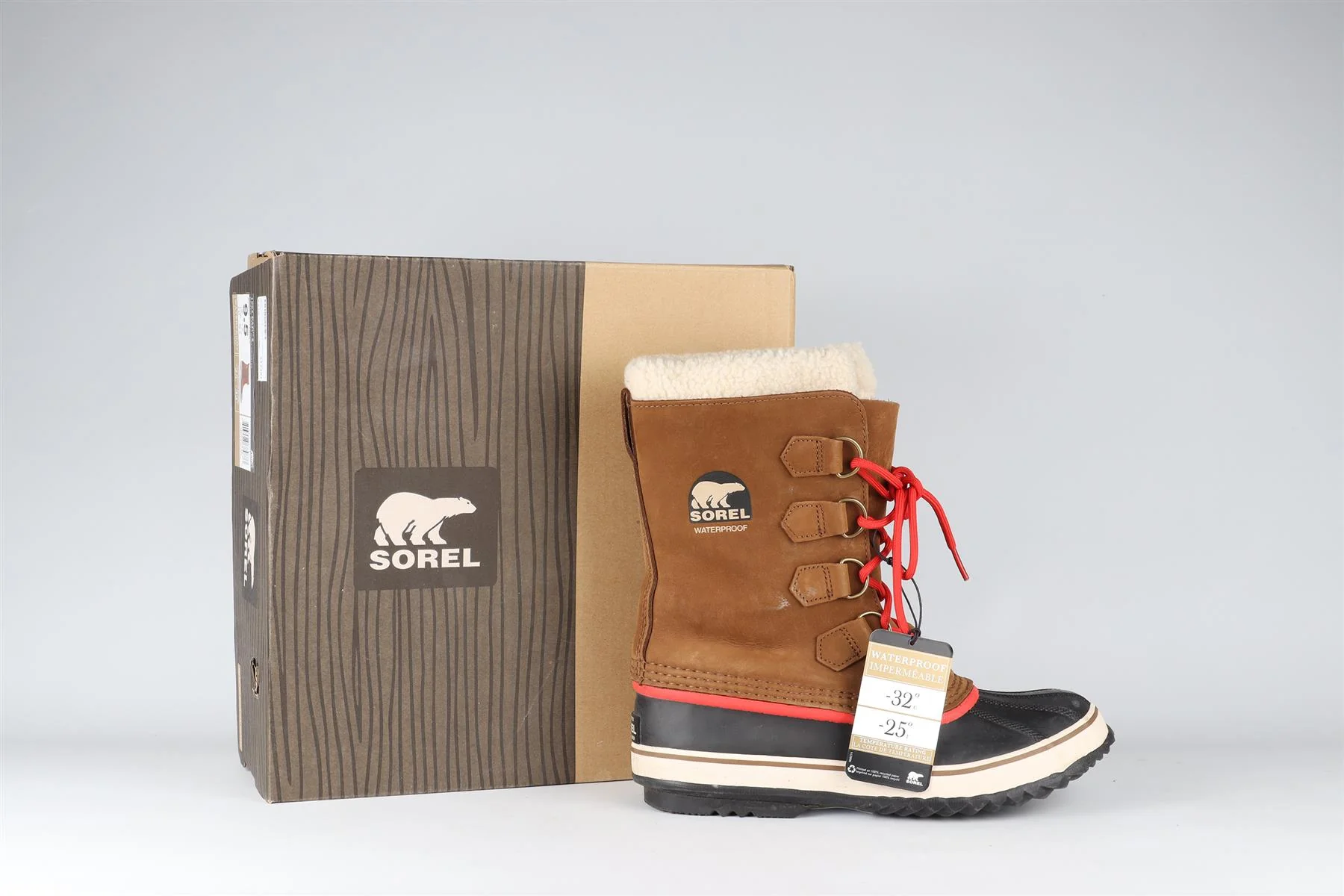 SOREL BROWN SUEDE SNOW BOOTS EU 40.5 UK 7.5 US 10.5 - Image 7