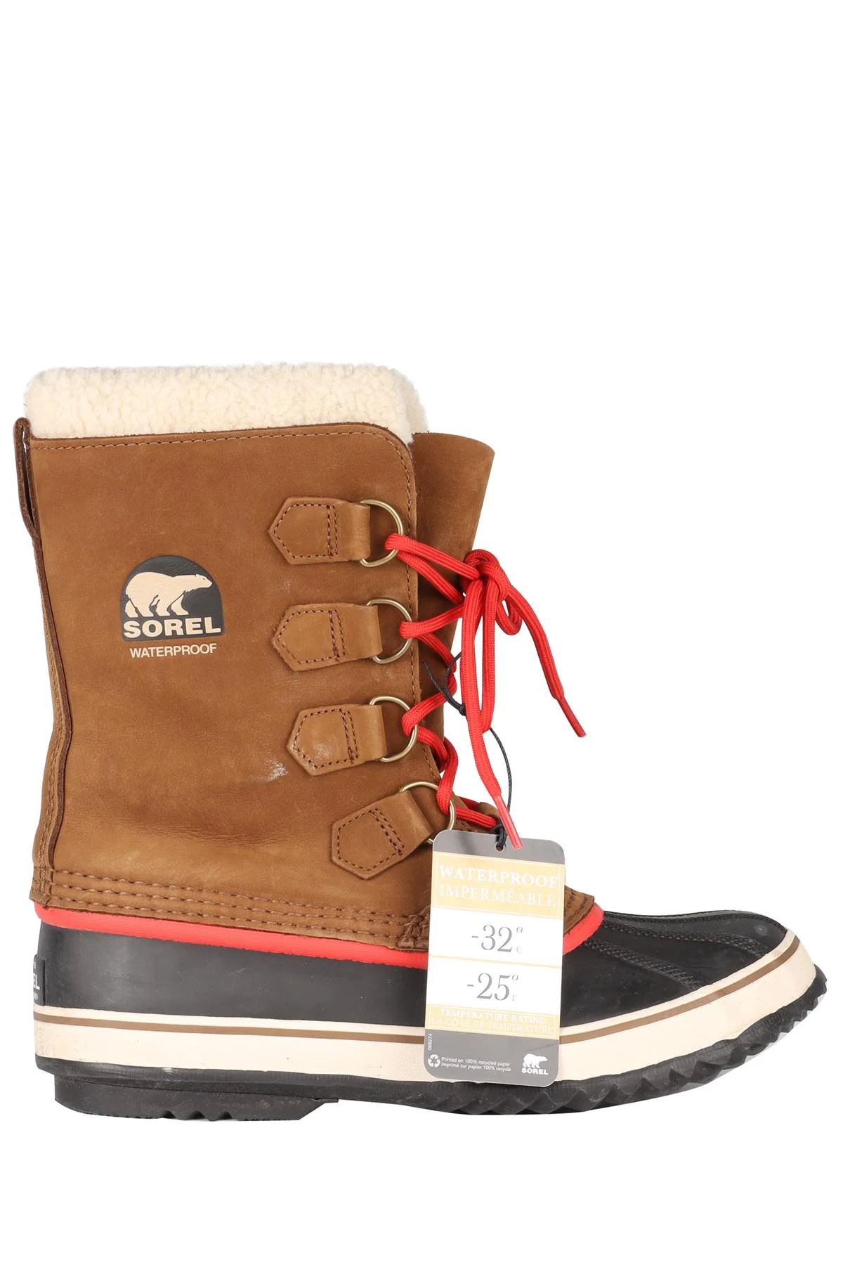 SOREL BROWN SUEDE SNOW BOOTS EU 40.5 UK 7.5 US 10.5 - Image 9