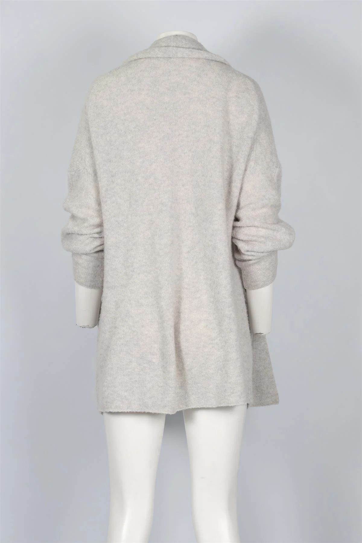 SOYER GREY CASHMERE CARDIGAN SMALL - Image 4