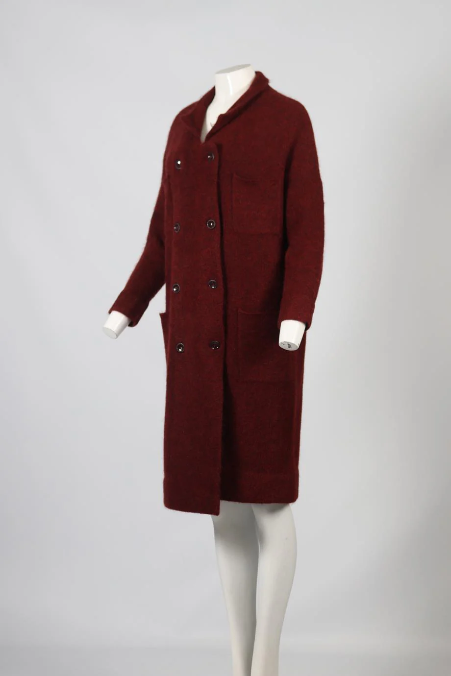 SOYER MOHAIR AND WOOL BLEND COAT SMALL - Image 3