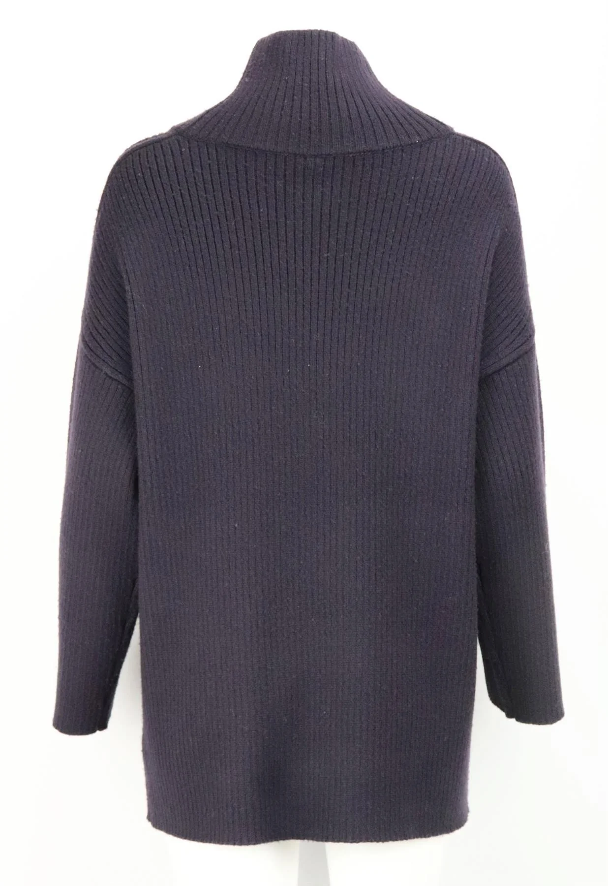 SOYER RIBBED WOOL BLEND TURTLENECK SWEATER SMALL - Image 4