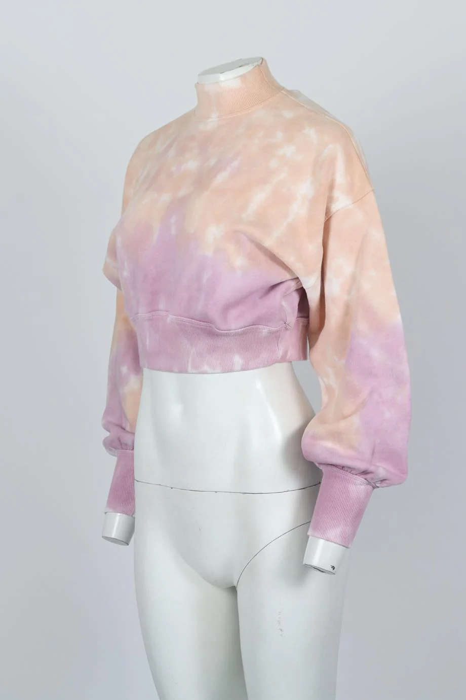 SPIRITUAL GANGSTER CROPPED COTTON SWEATSHIRT XSMALL - Image 3