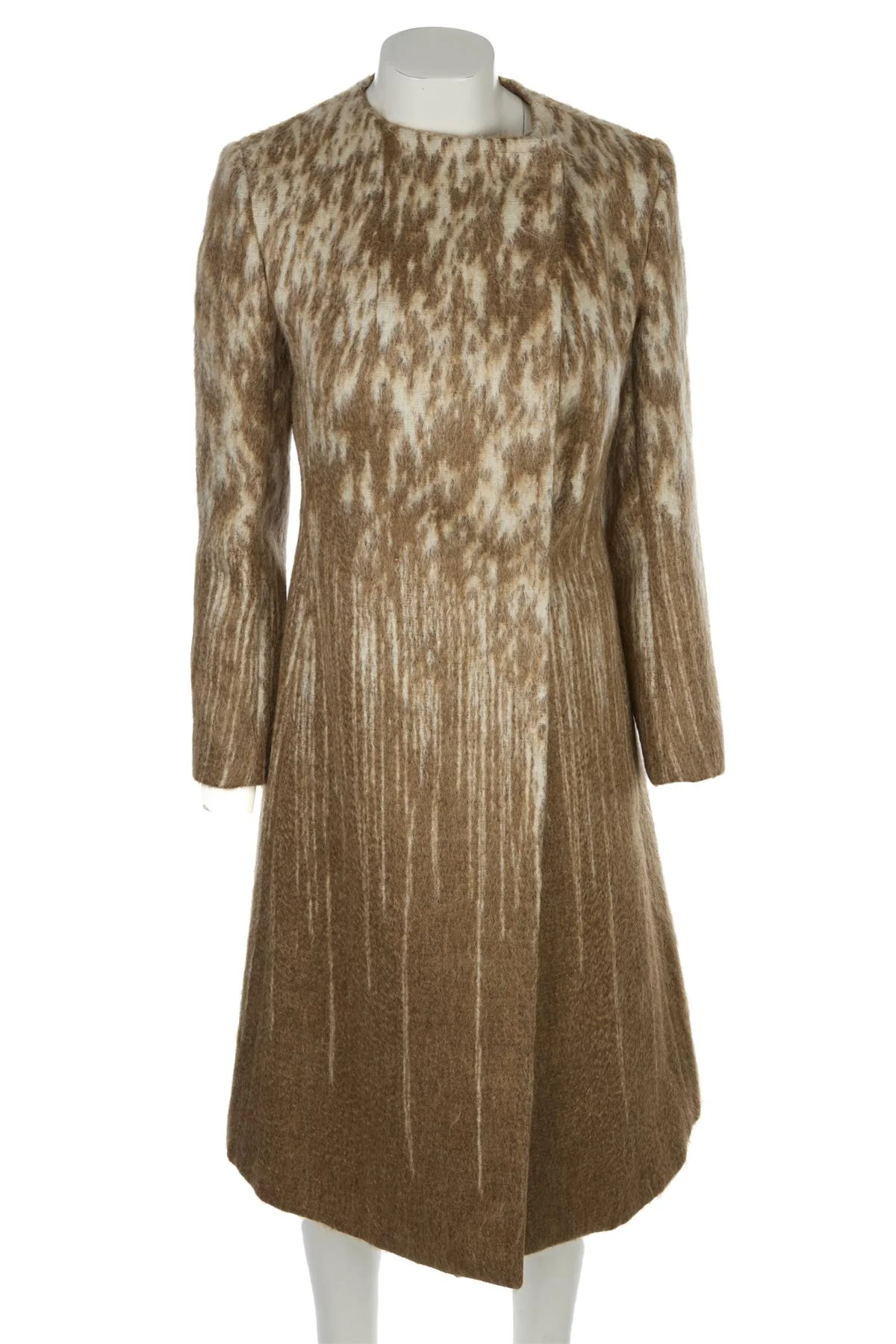 SPORTMAX BEIGE WOOL COAT IT 40 UK 8 - Image 2