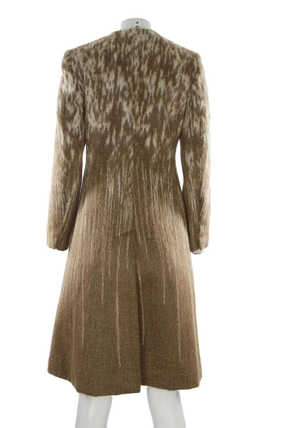 SPORTMAX BEIGE WOOL COAT IT 40 UK 8 - Image 4