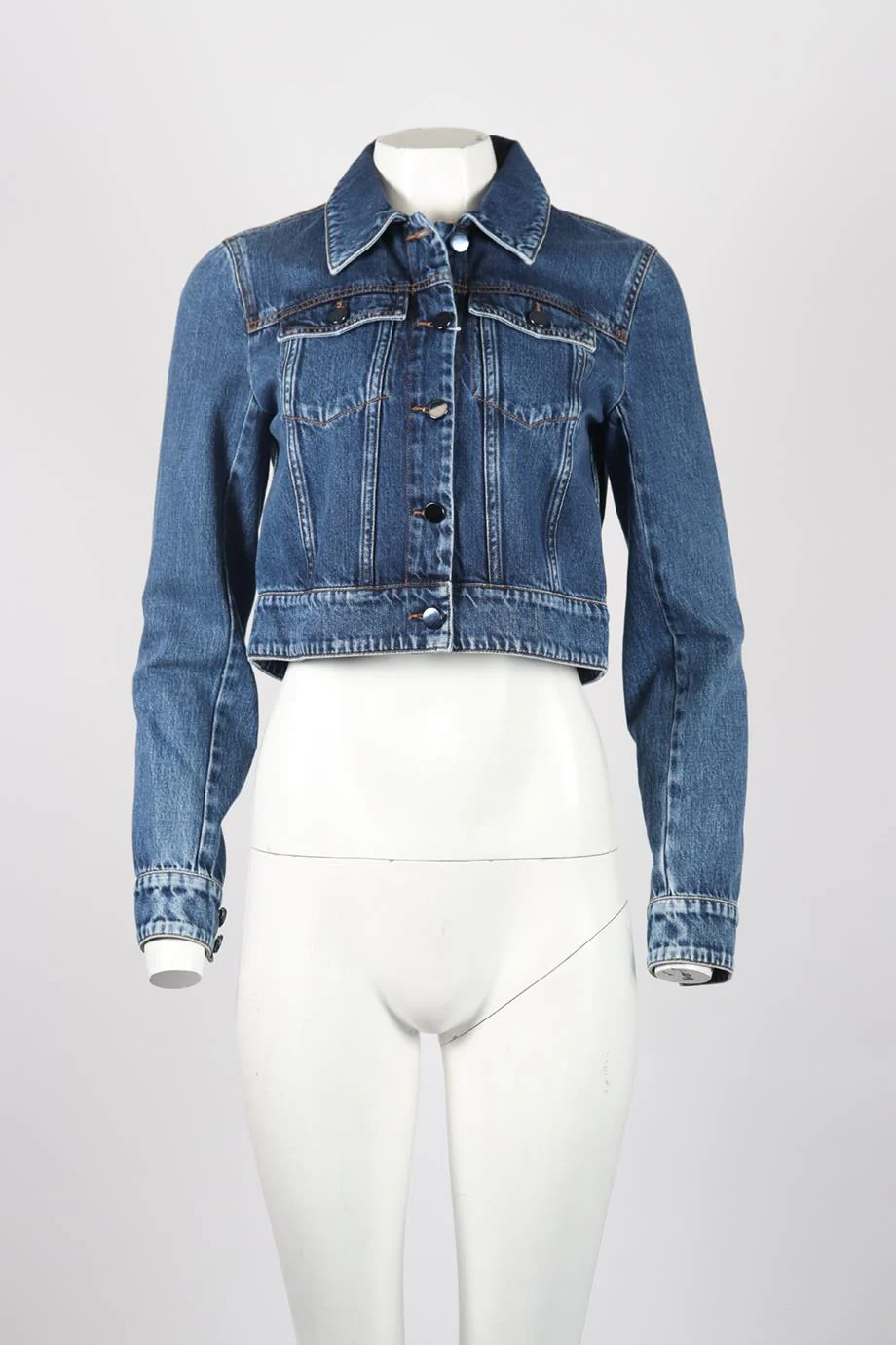 SPORTMAX CROPPED DENIM JACKET UK 8 - Image 2