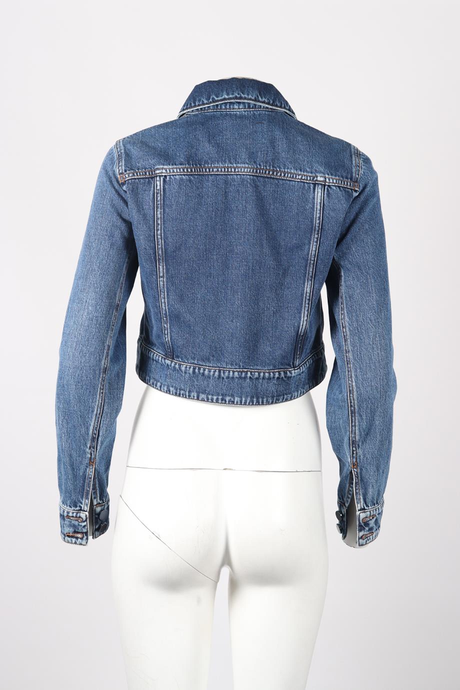 SPORTMAX CROPPED DENIM JACKET UK 8 - Image 4