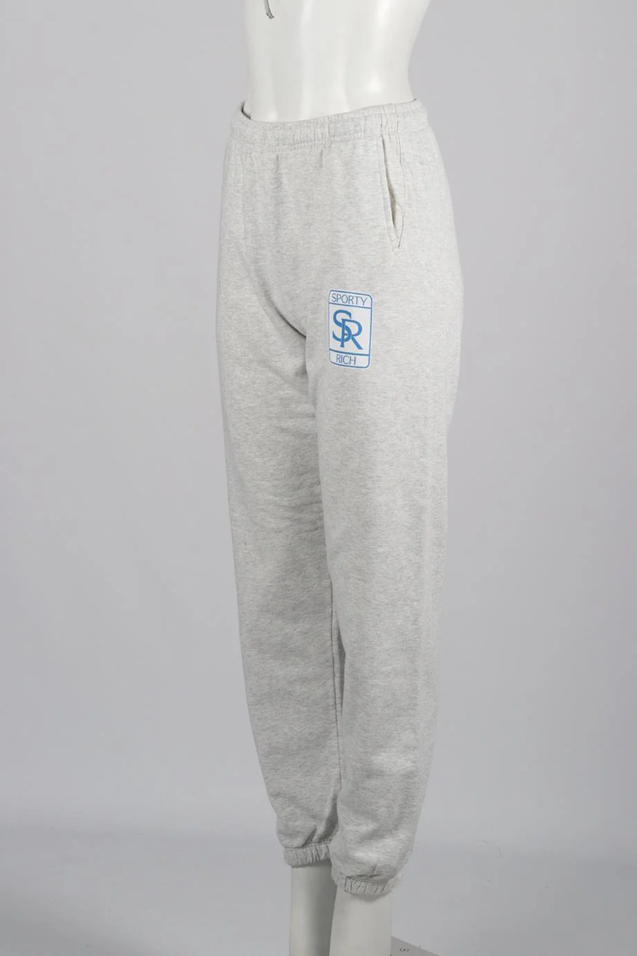 SPORTY AND RICH COTTON BLEND TRACK PANTS SMALL - Image 3