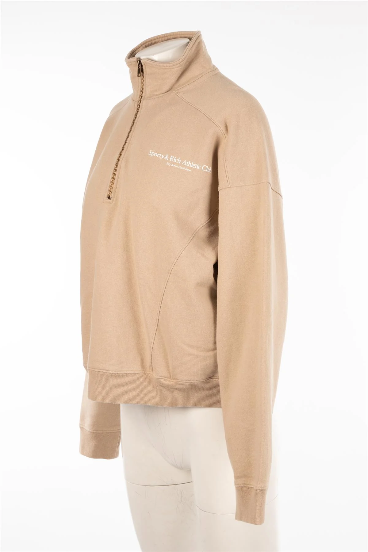 SPORTY & RICH BEIGE COTTON SWEATSHIRT MEDIUM - Image 3