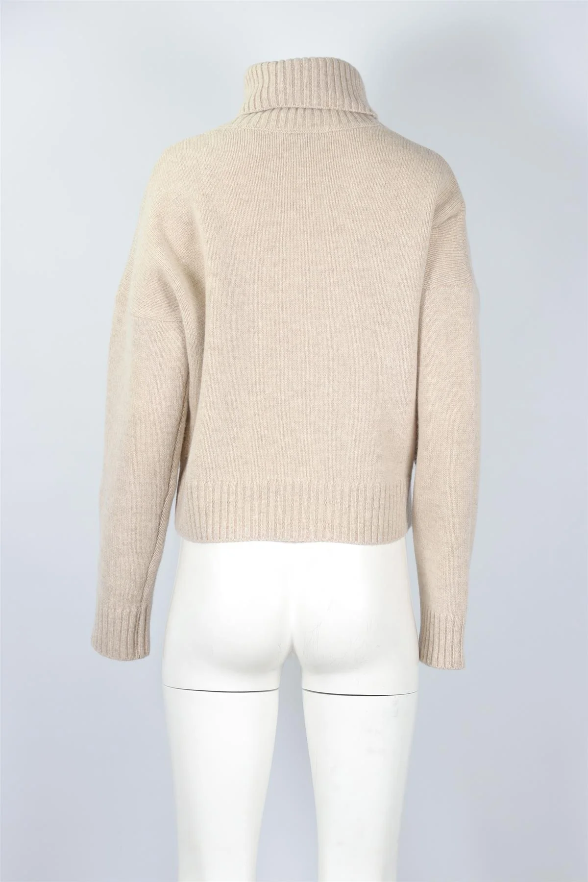 SPORTY & RICH BEIGE WOOL SWEATER MEDIUM - Image 4