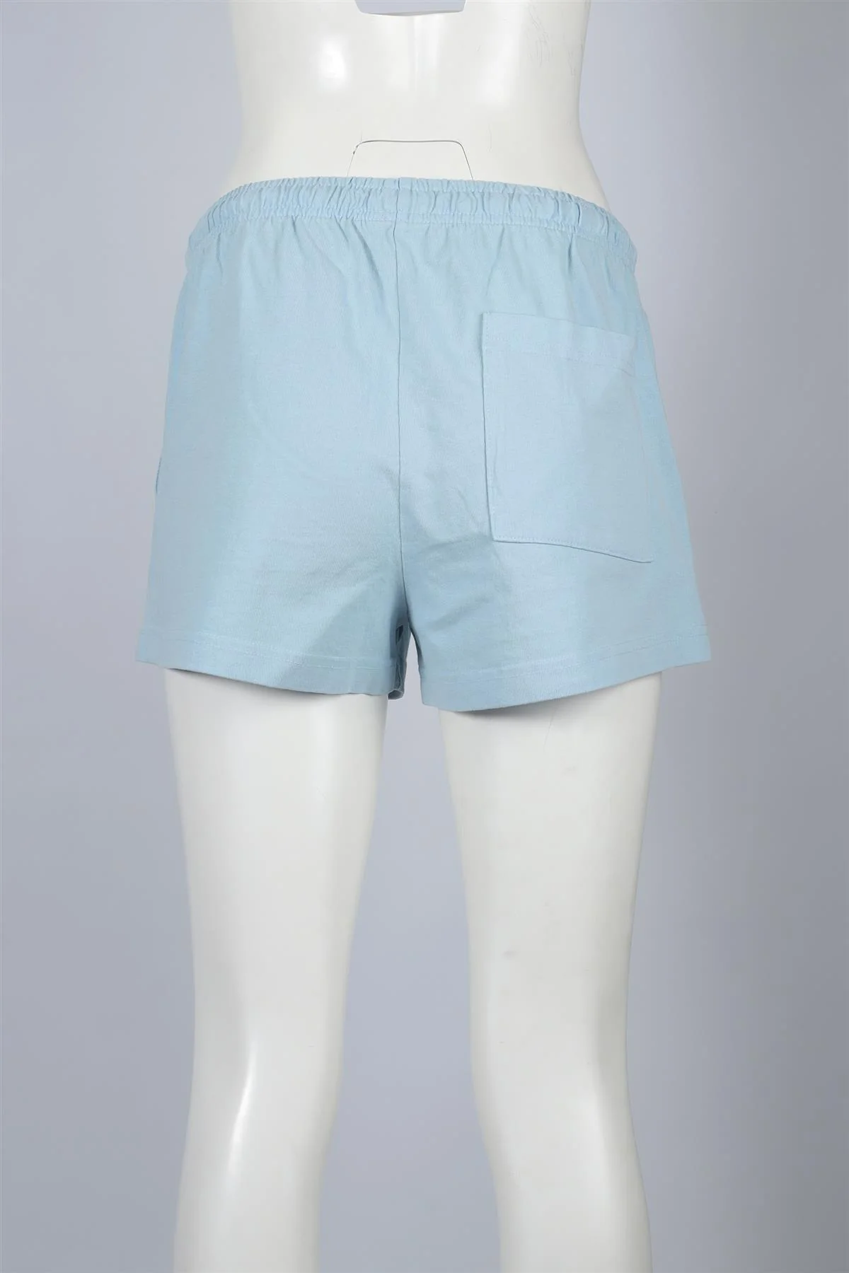 SPORTY & RICH BLUE COTTON SHORTS XSMALL - Image 4