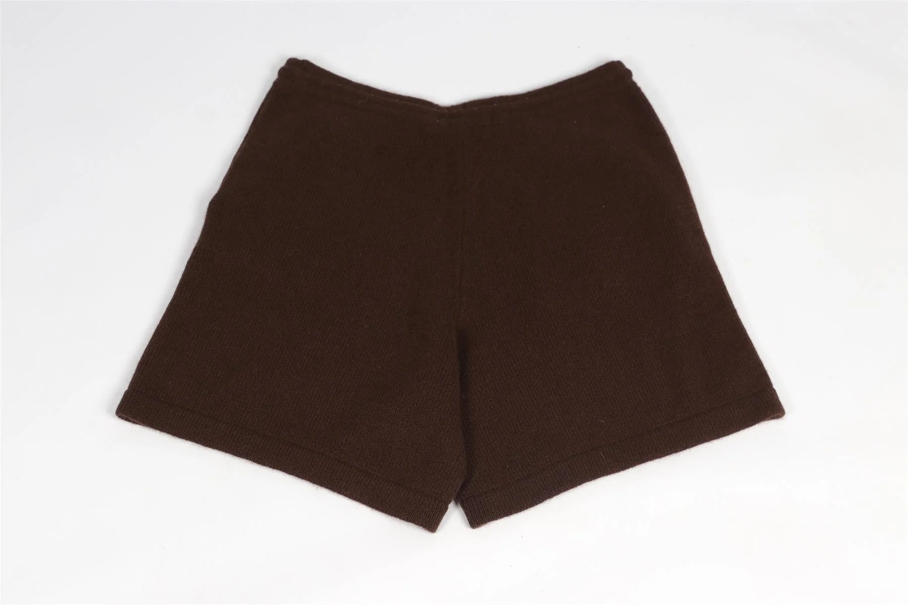 SPORTY & RICH BROWN CASHMERE SHORTS MEDIUM - Image 5