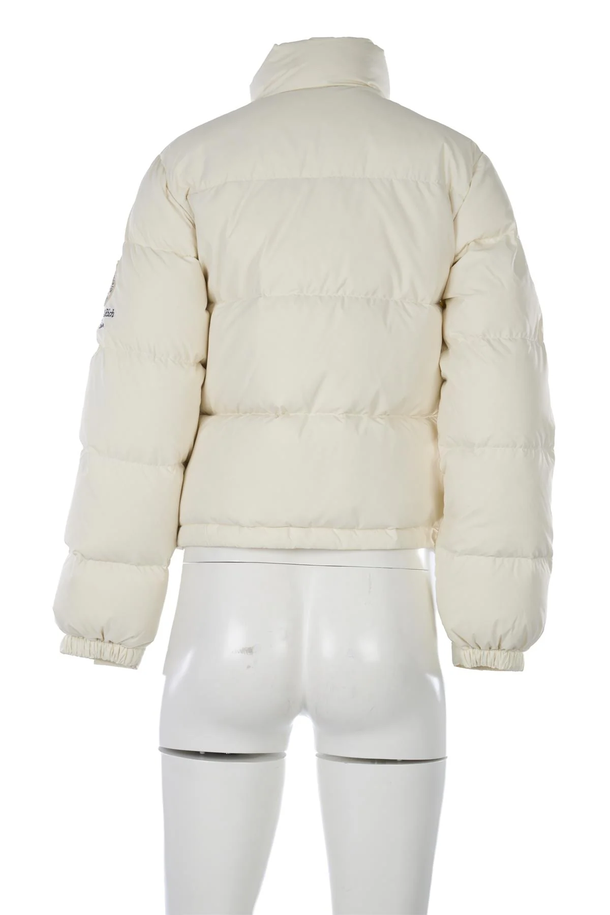 SPORTY & RICH CREAM PADDED DOWN JACKET SMALL - Image 4