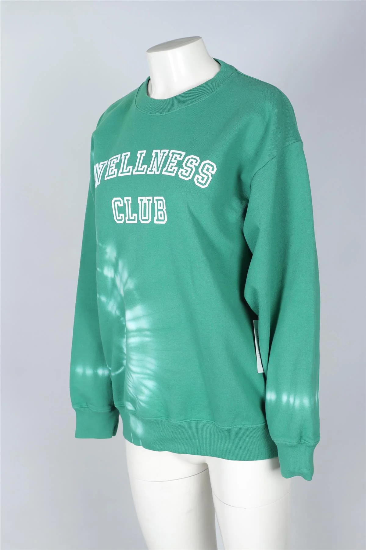 SPORTY & RICH GREEN COTTON SWEATSHIRT MEDIUM - Image 3