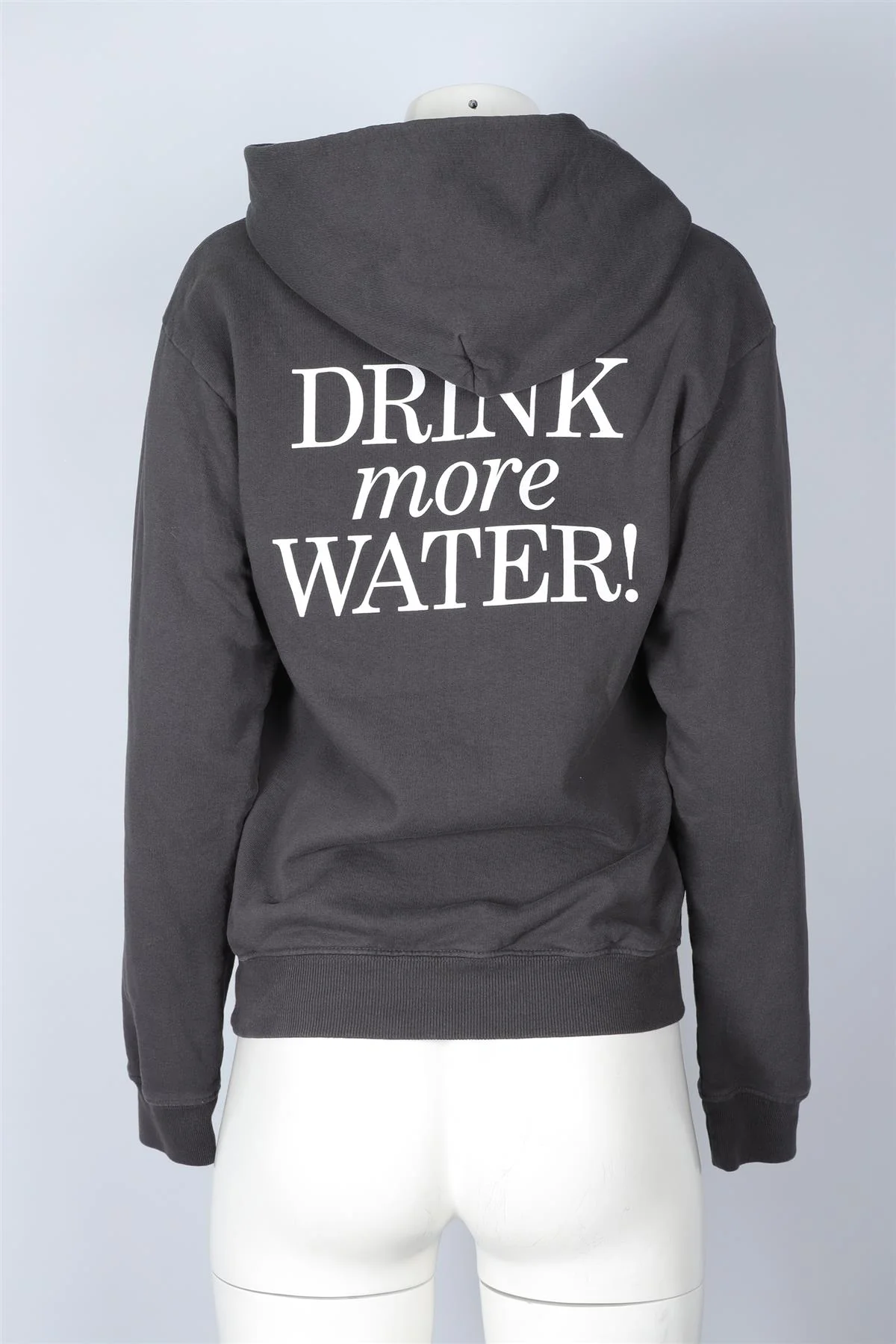 SPORTY & RICH GREY COTTON HOODIE - Image 4