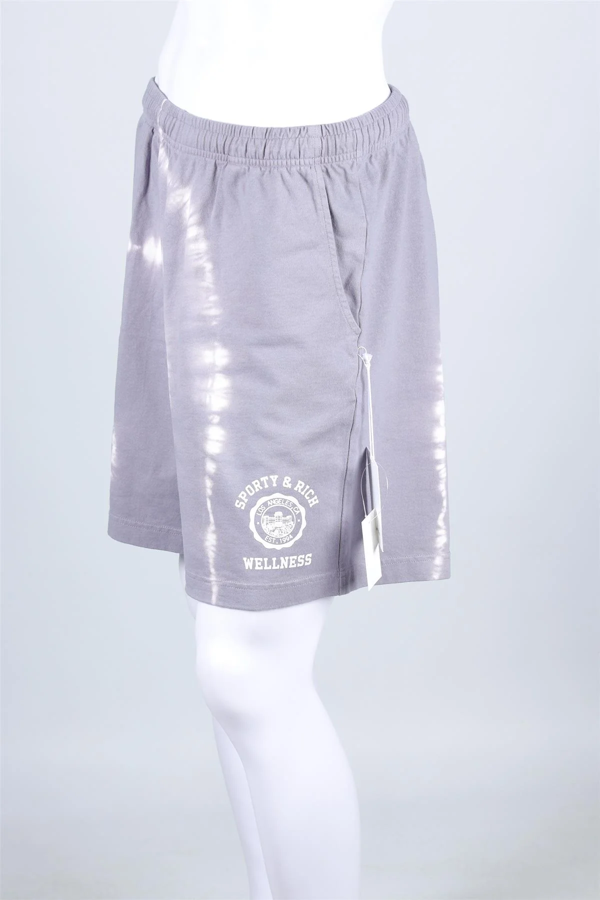 SPORTY & RICH GREY COTTON SHORTS LARGE - Image 3