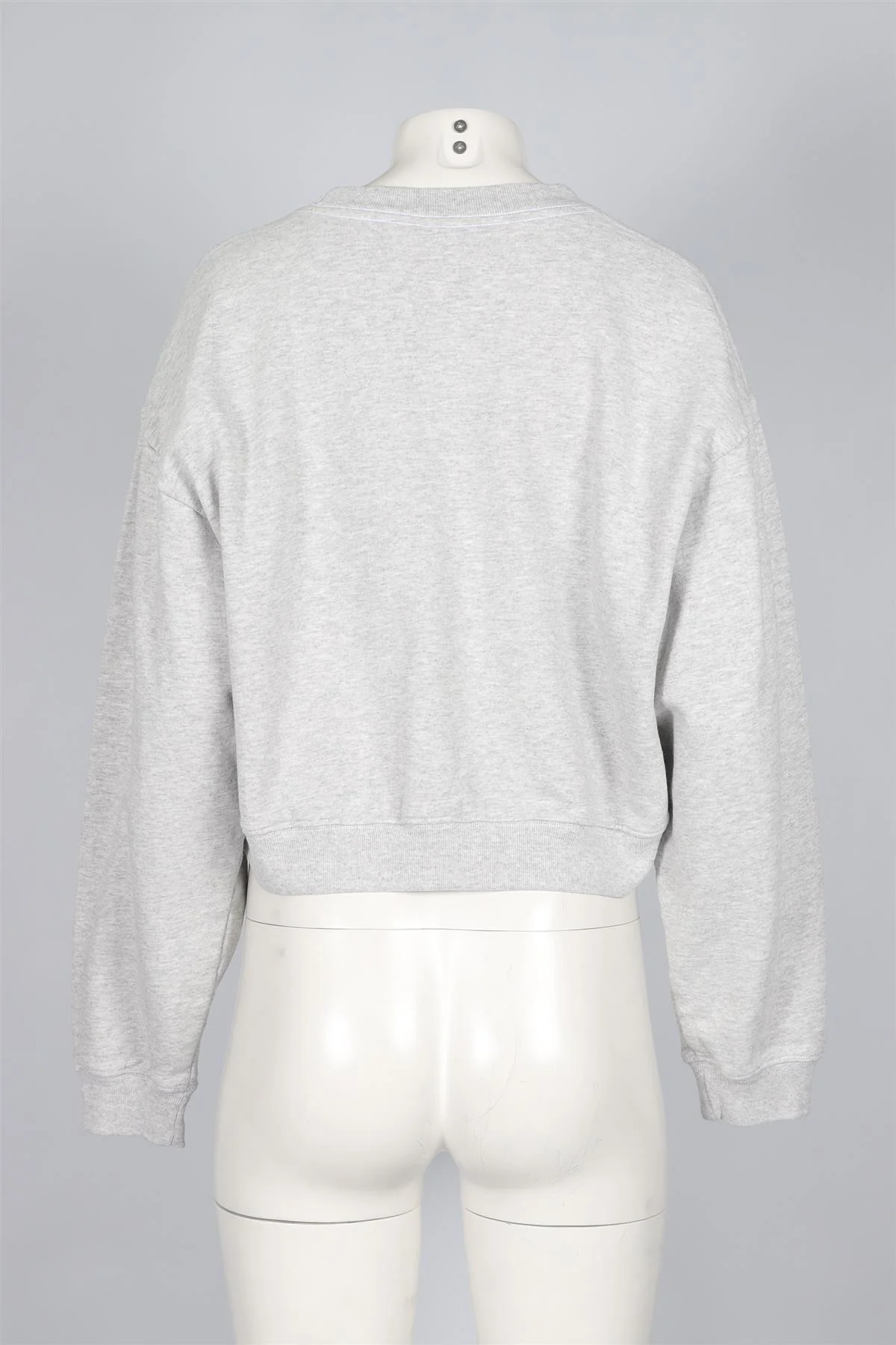SPORTY & RICH GREY COTTON SWEATSHIRT MEDIUM - Image 4