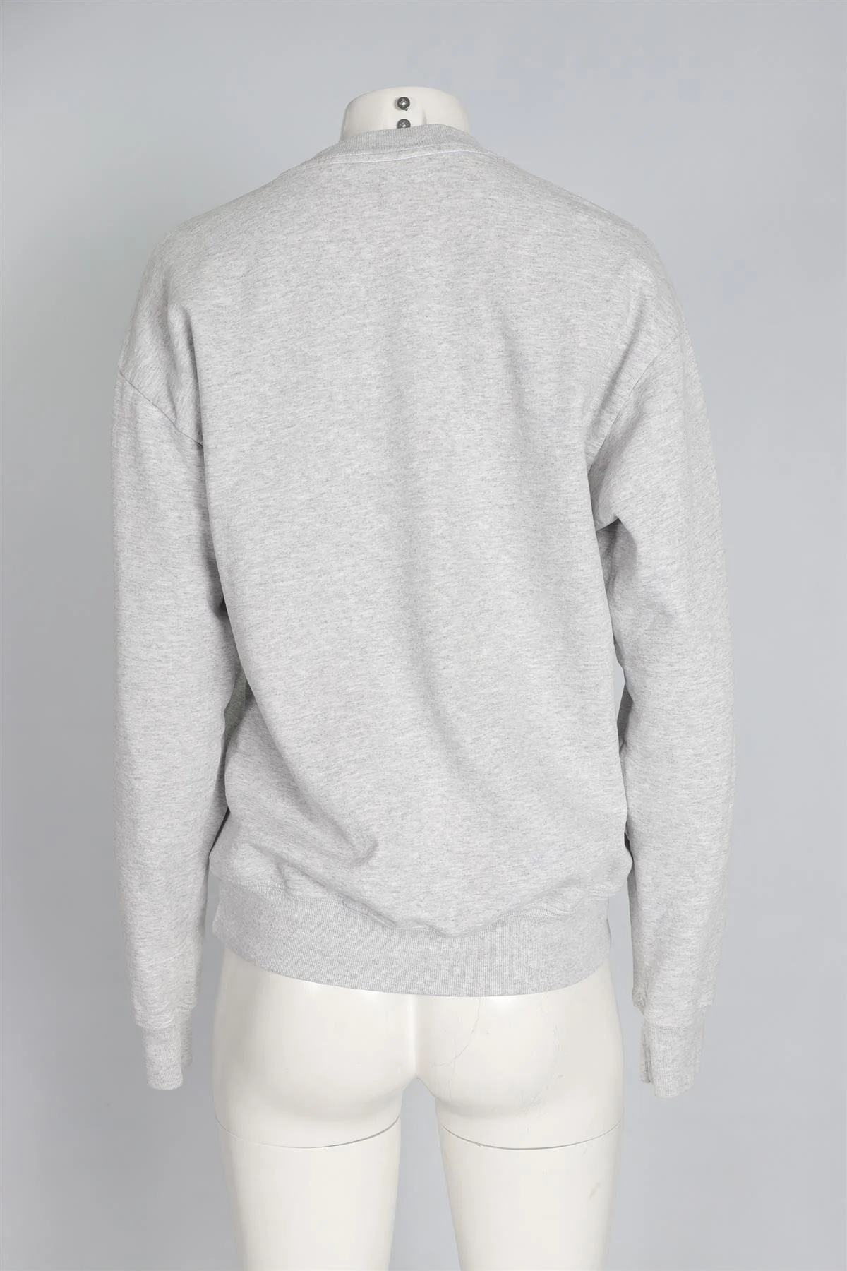 SPORTY & RICH GREY COTTON SWEATSHIRT SMALL - Image 4