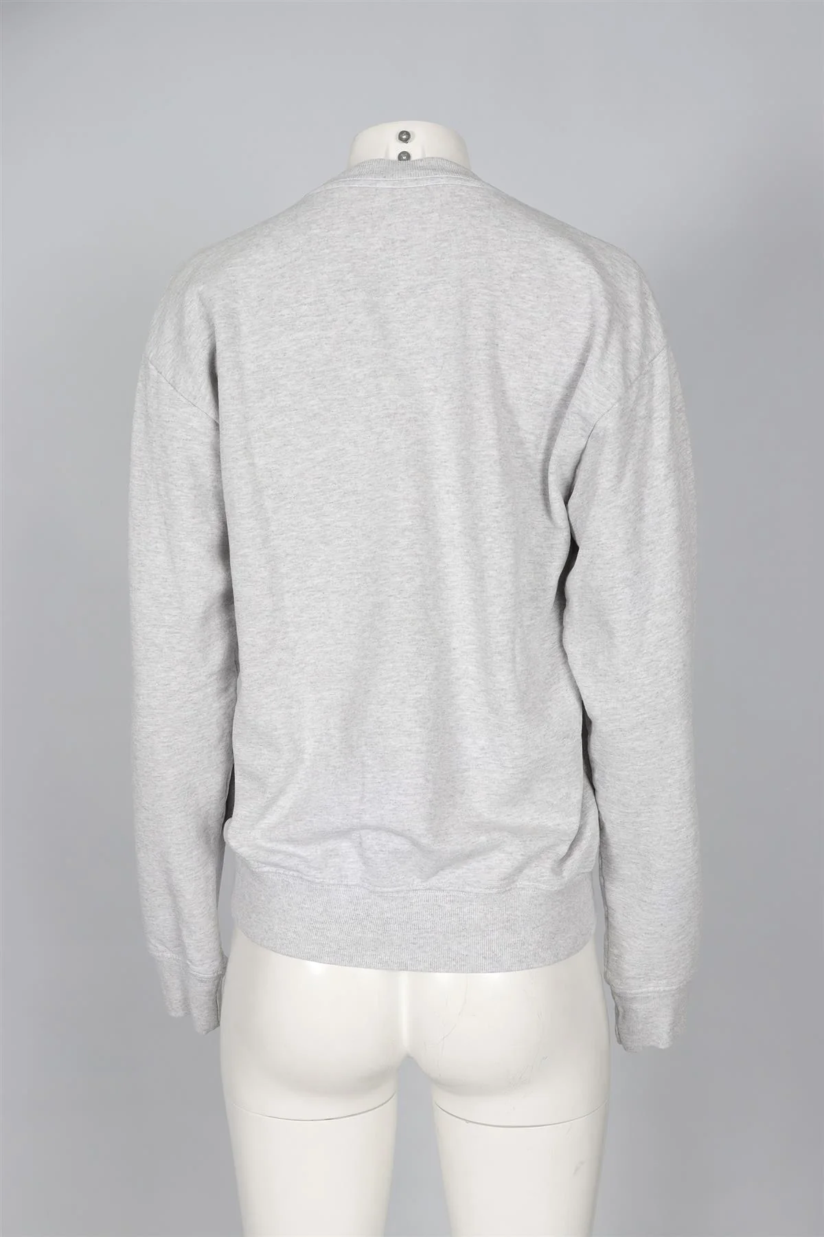 SPORTY & RICH GREY COTTON SWEATSHIRT XSMALL - Image 4