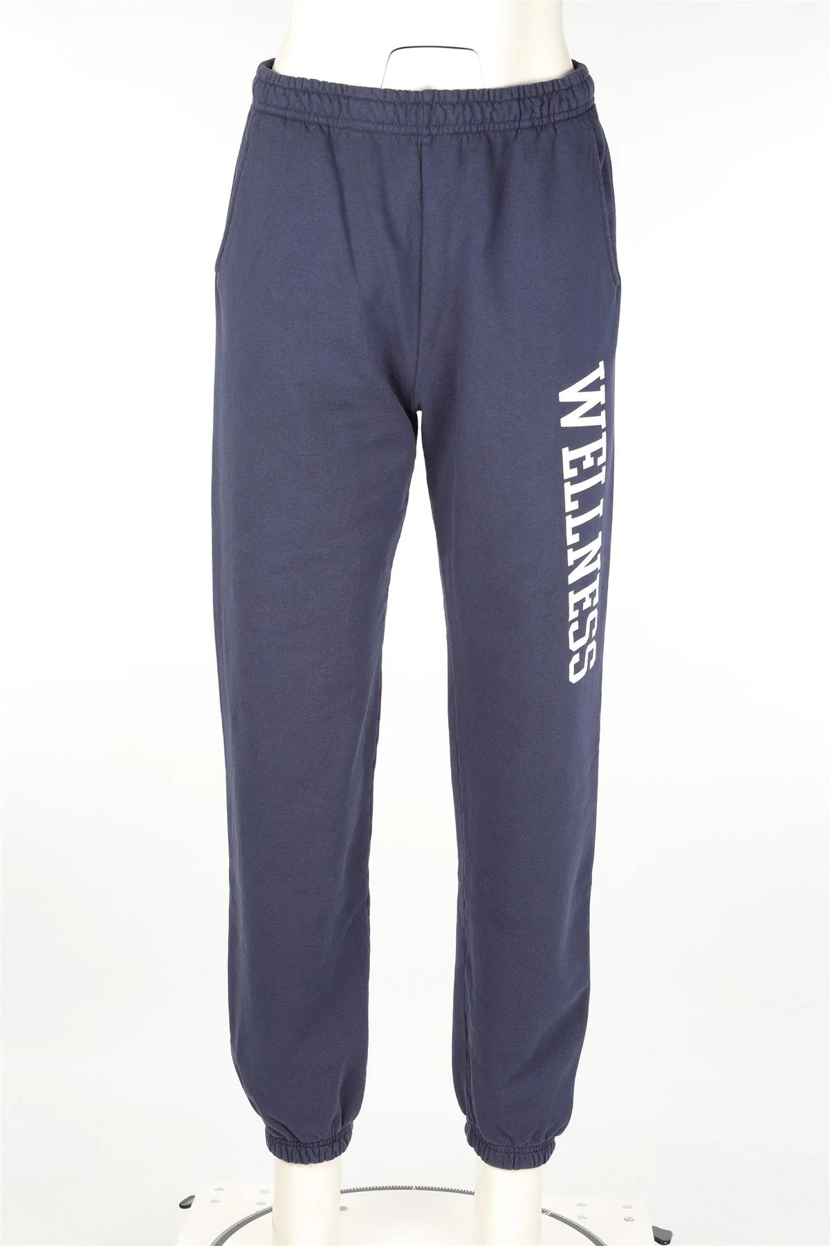 SPORTY & RICH NAVY COTTON TRACK PANTS LARGE - Image 2