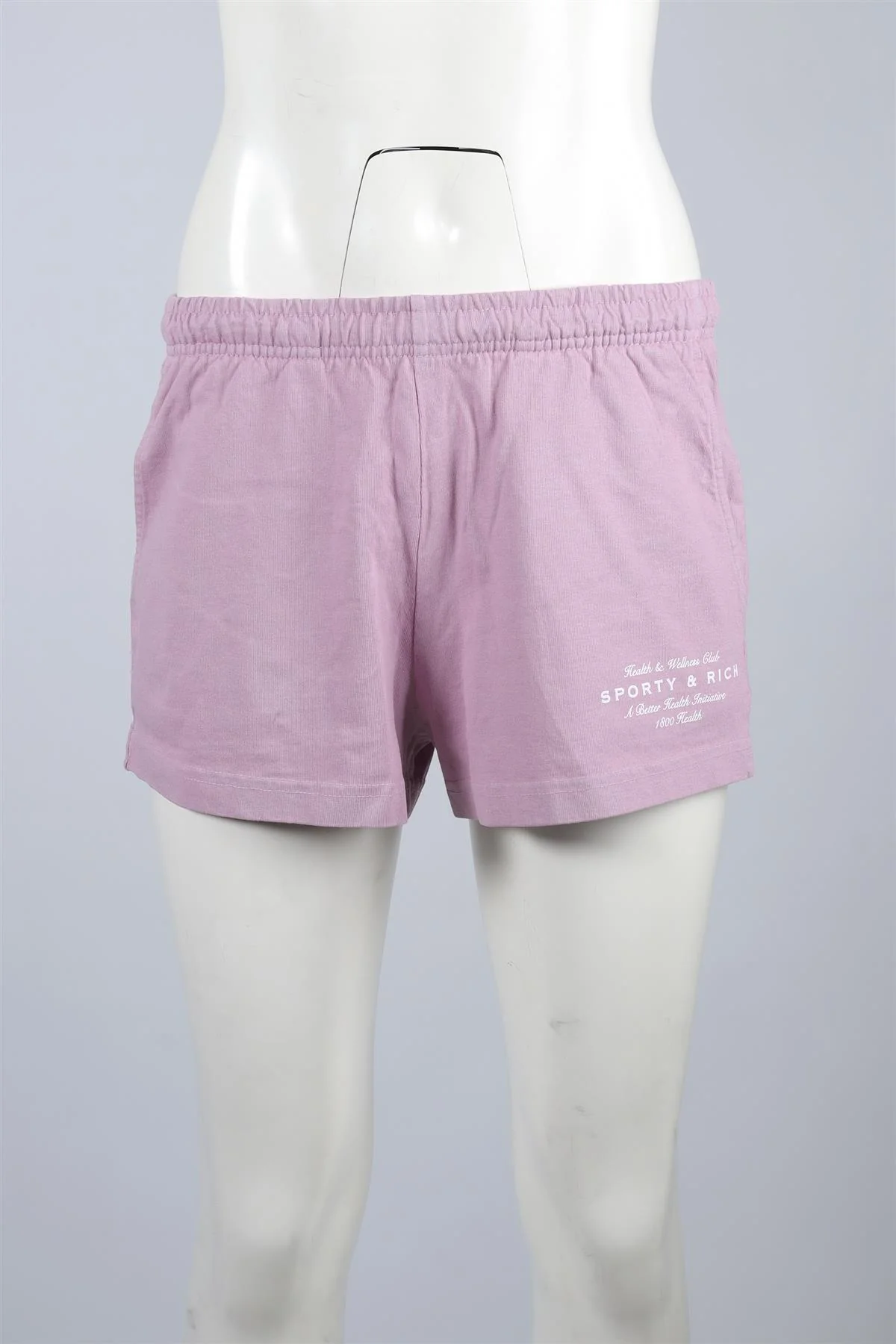 SPORTY & RICH PINK COTTON SHORTS XSMALL - Image 2