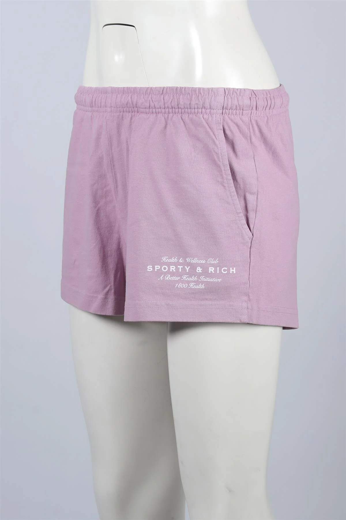 SPORTY & RICH PINK COTTON SHORTS XSMALL - Image 3