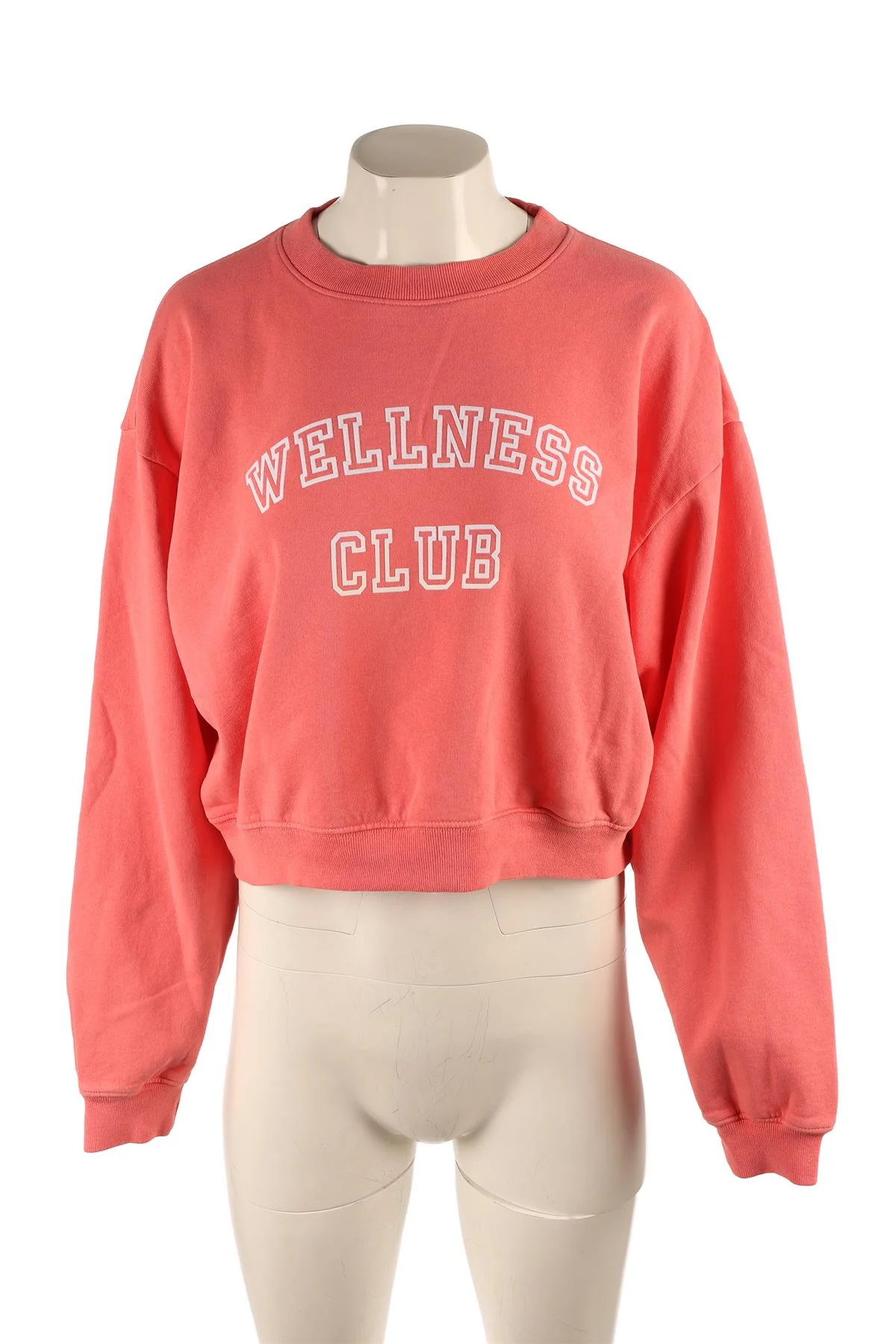 SPORTY & RICH PINK COTTON SWEATSHIRT SMALL - Image 2