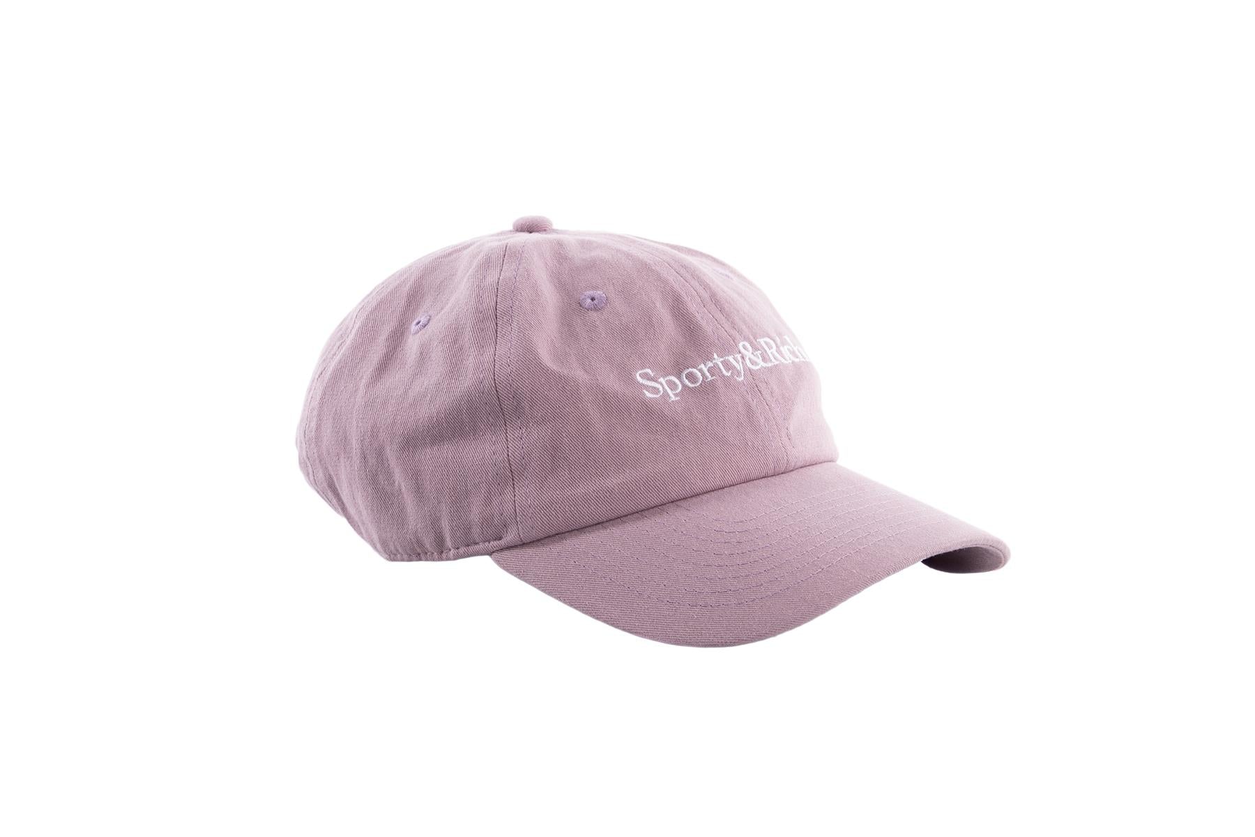SPORTY & RICH PURPLE COTTON BASEBALL CAP ONE SIZE - Image 2