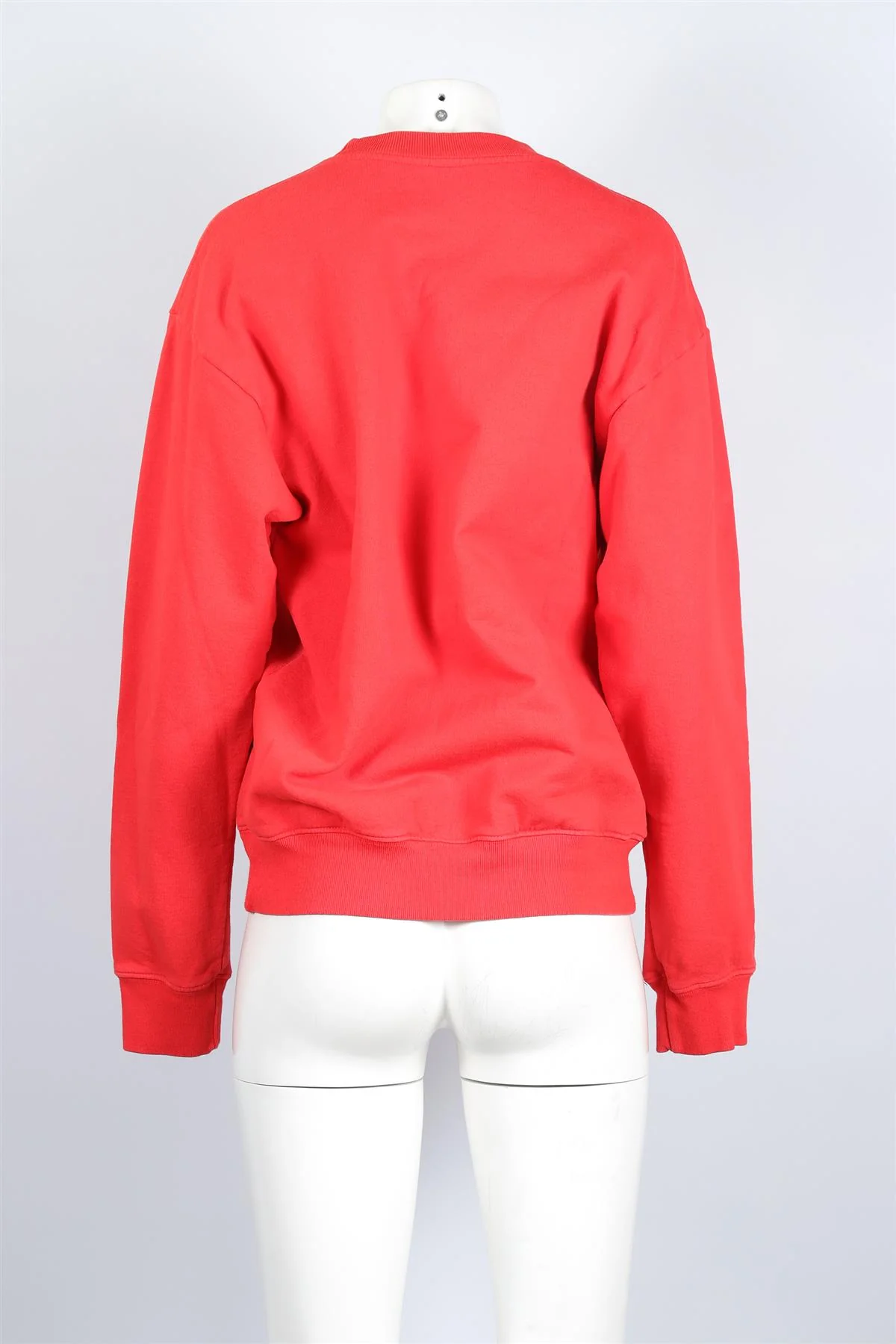 SPORTY & RICH RED COTTON SWEATER SMALL - Image 4