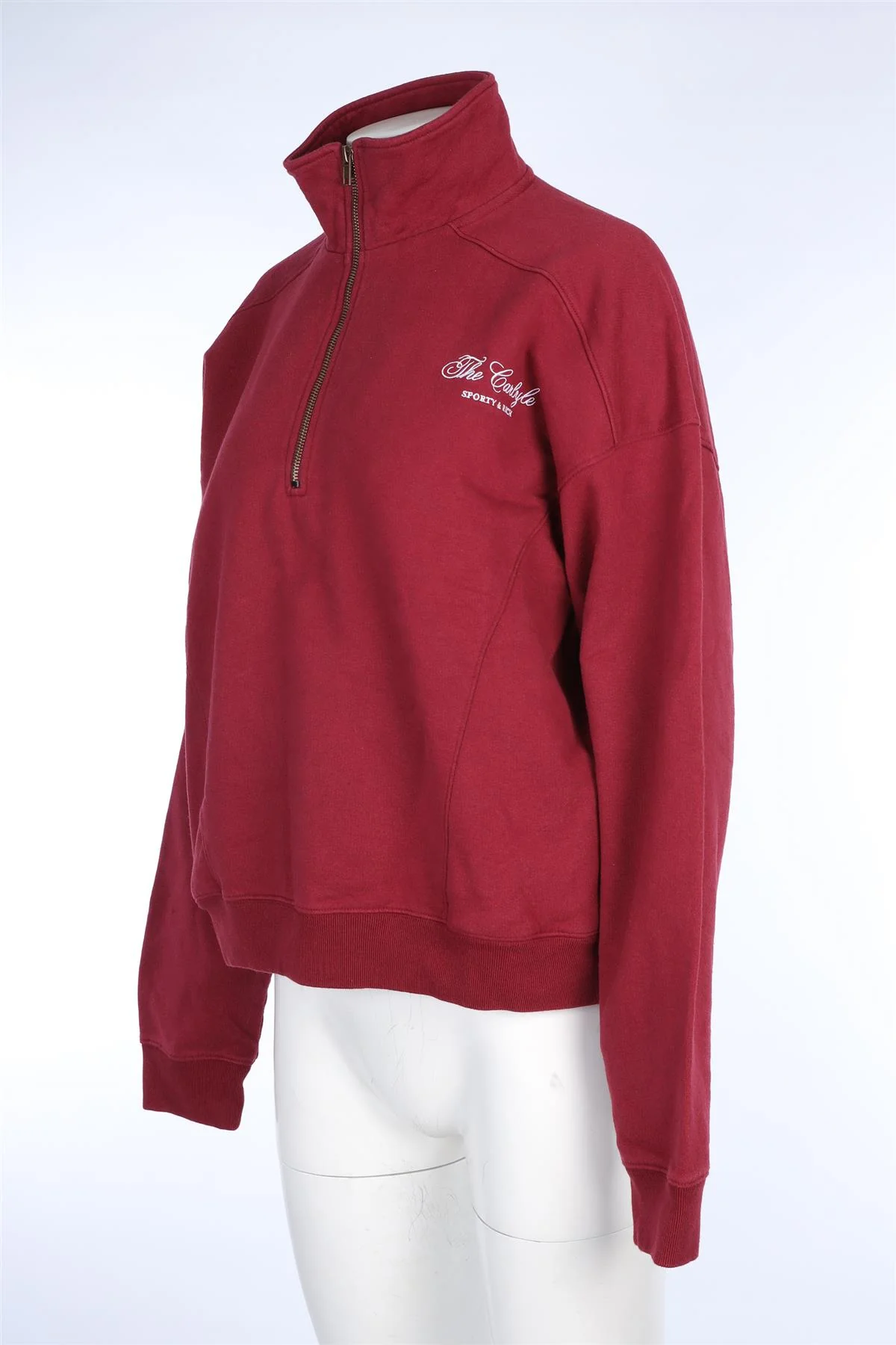 SPORTY & RICH RED COTTON SWEATSHIRT LARGE - Image 3