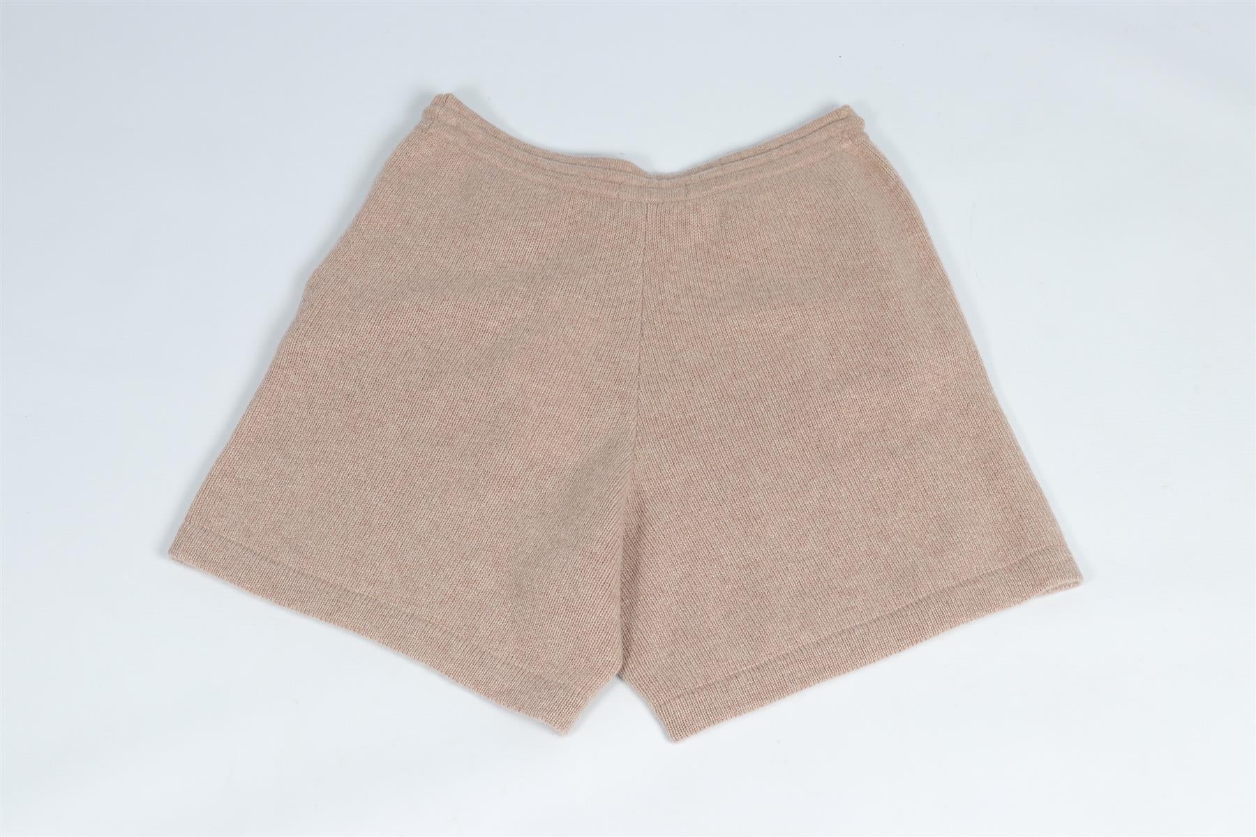 SPORTY & RICH TAUPE CASHMERE SHORTS MEDIUM - Image 5