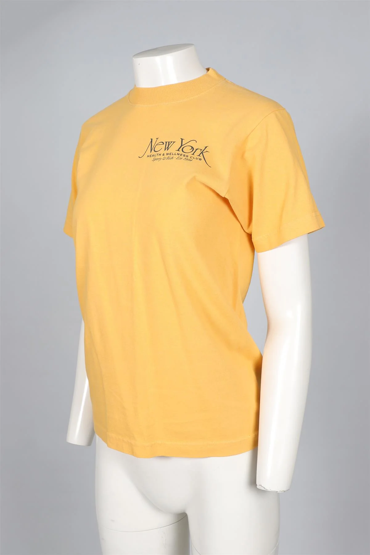 SPORTY & RICH YELLOW COTTON T-SHIRT XSMALL - Image 3