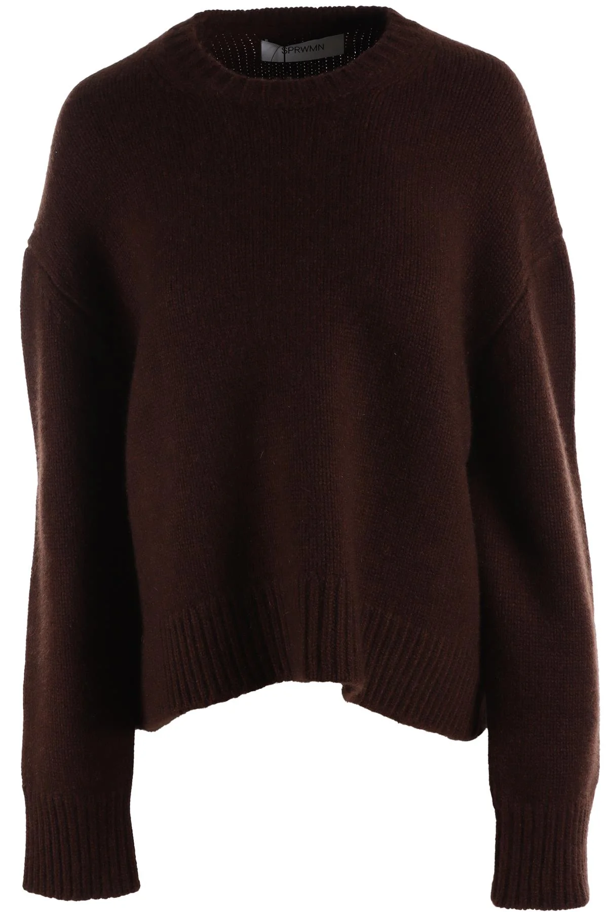 SPRWMN BROWN CASHMERE SWEATER MEDIUM