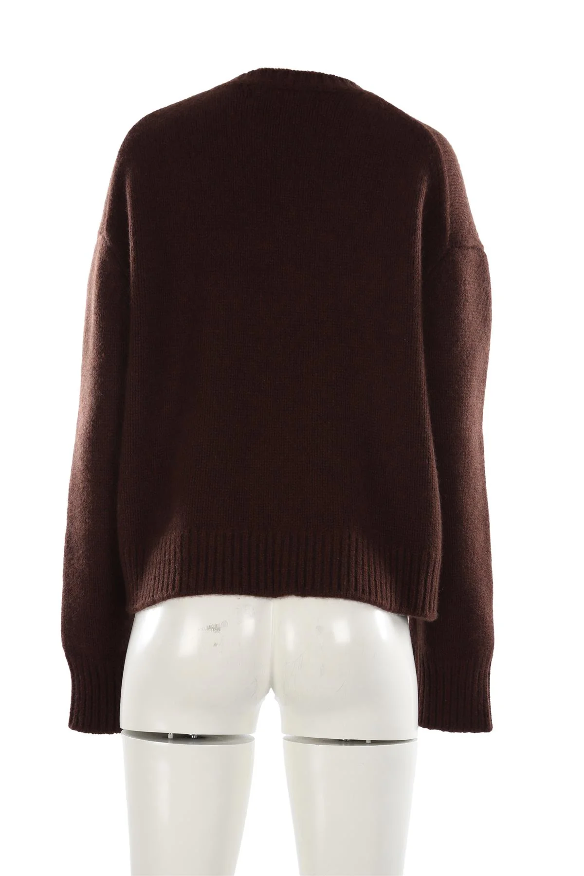 SPRWMN BROWN CASHMERE SWEATER MEDIUM - Image 4