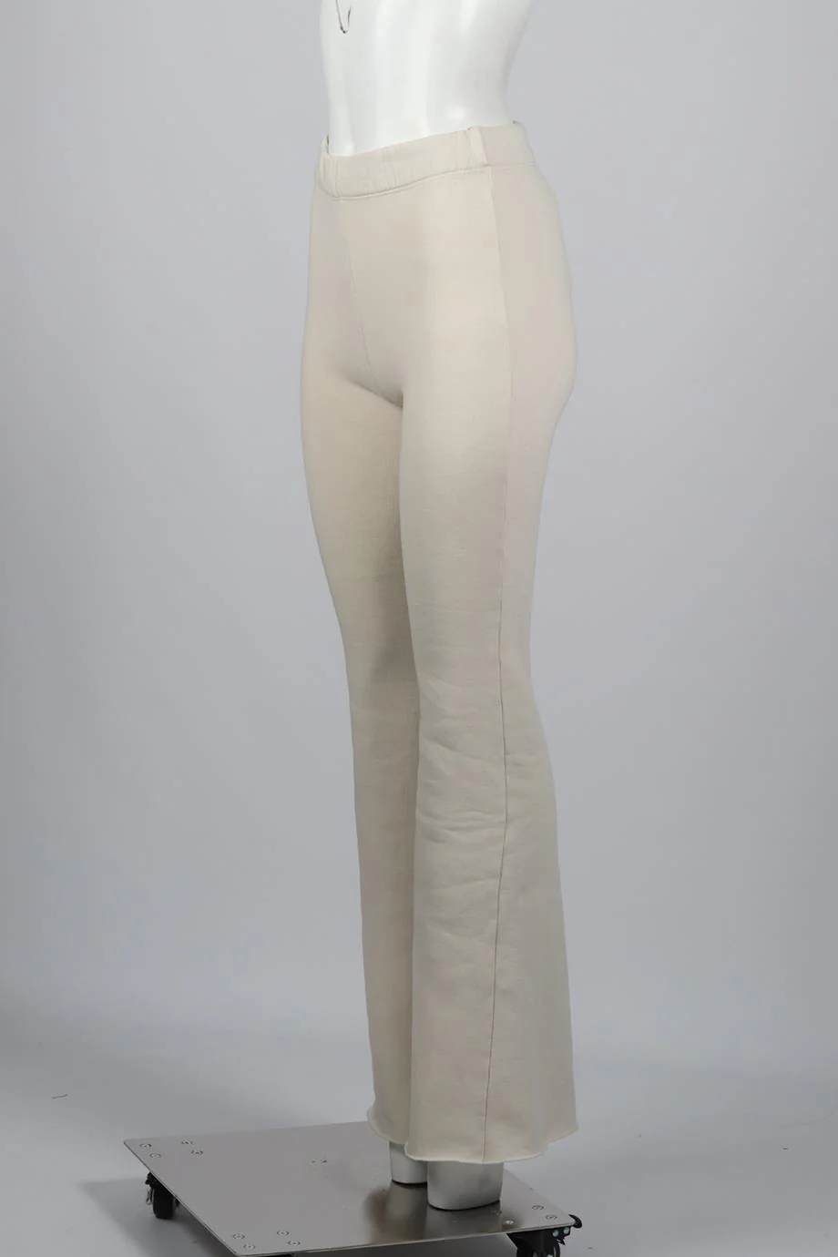 SPRWMN COTTON BLEND FLARED TRACK PANTS SMALL - Image 3