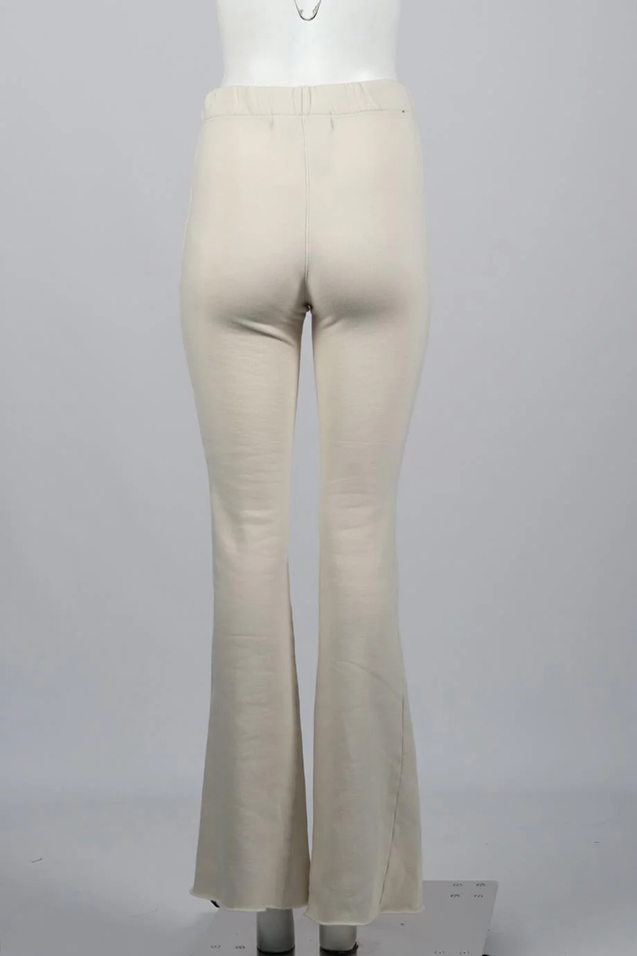 SPRWMN COTTON BLEND FLARED TRACK PANTS SMALL - Image 4