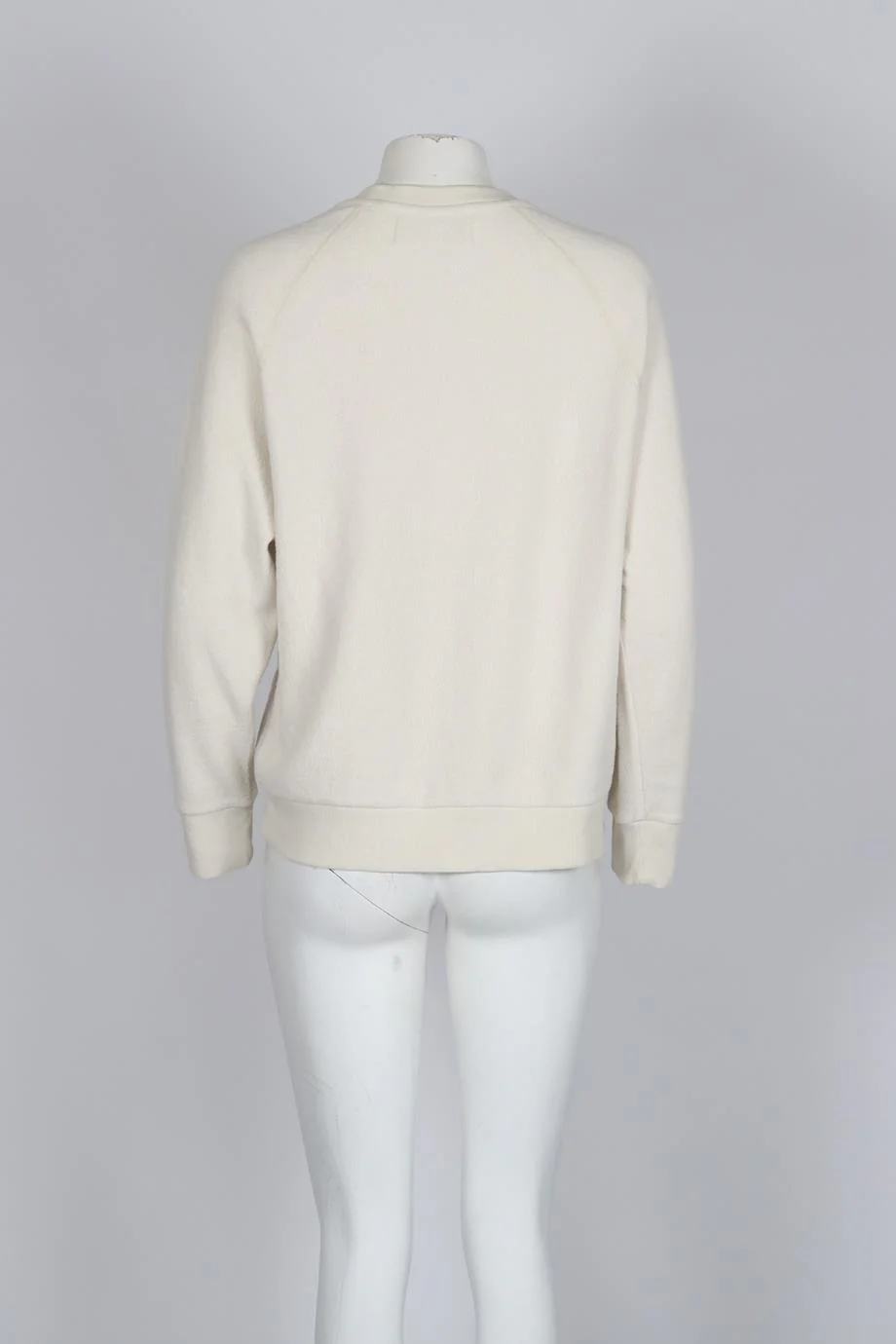SPRWMN EMBROIDERED FLEECE SWEATSHIRT SMALL - Image 4