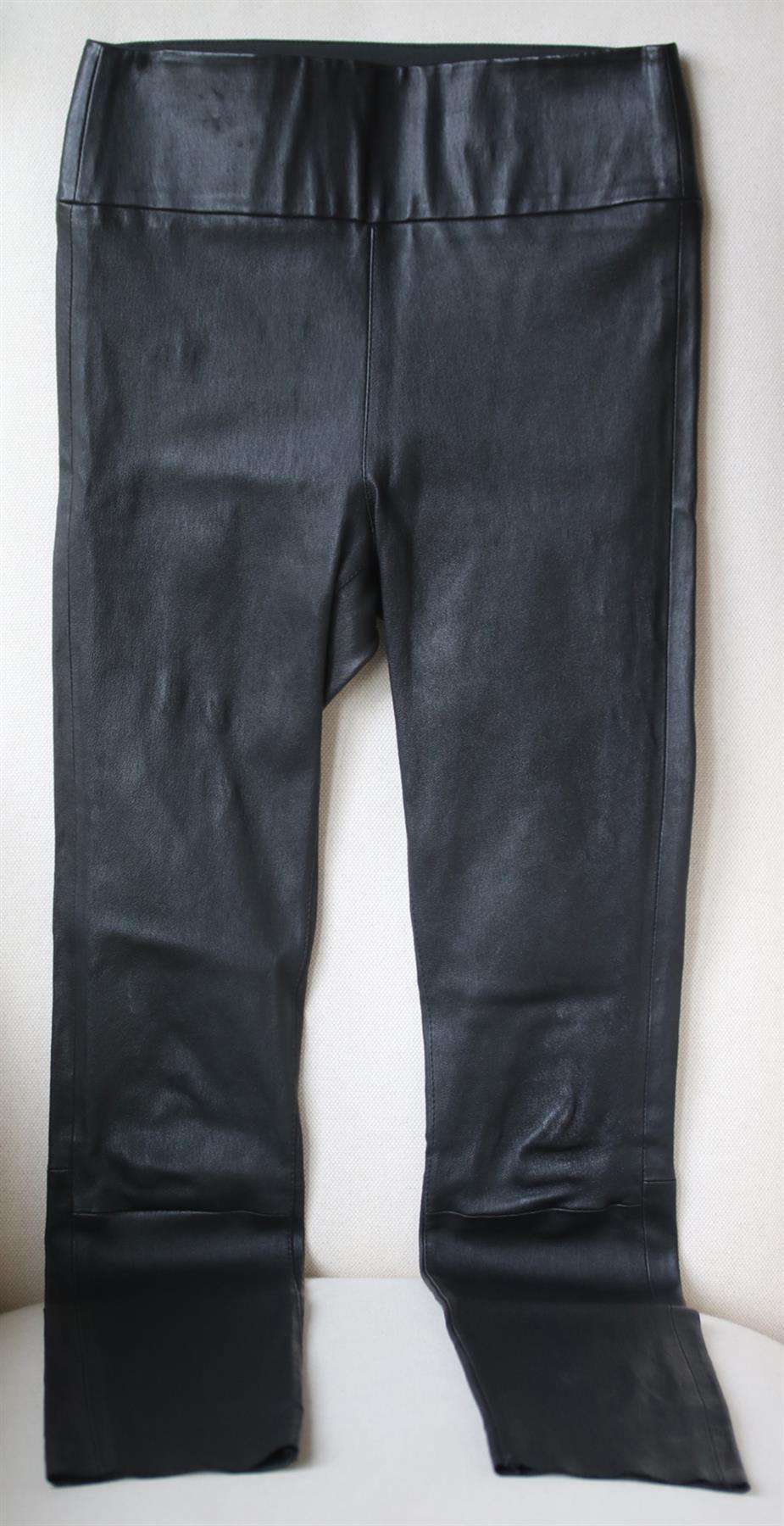 SPRWMN HIGH RISE LEATHER LEGGINGS SMALL - Image 2