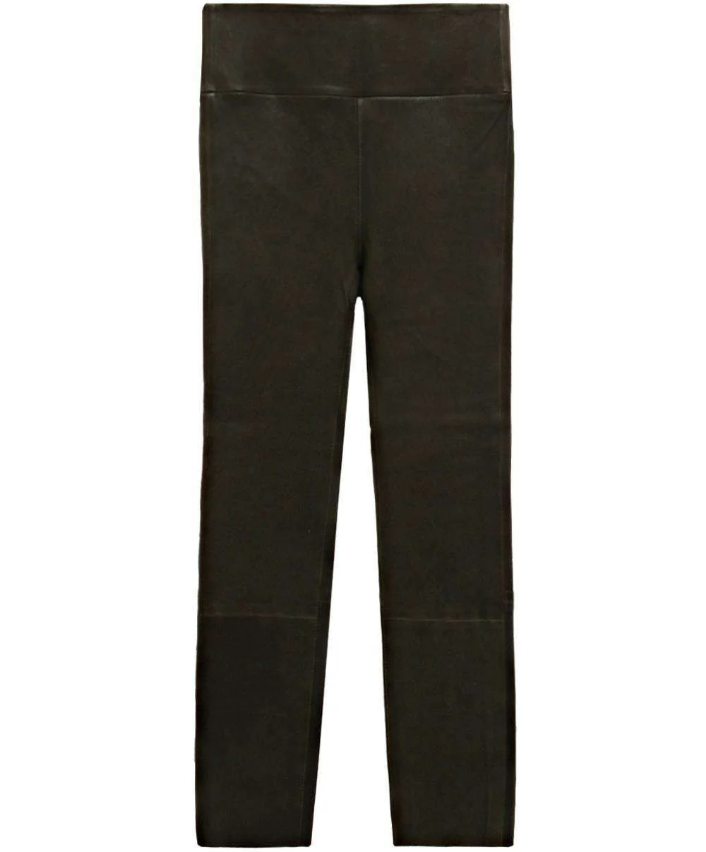 SPRWMN HIGH RISE LEATHER LEGGINGS SMALL
