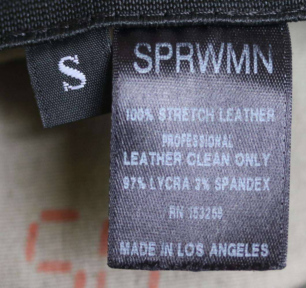 SPRWMN HIGH RISE LEATHER LEGGINGS SMALL - Image 5