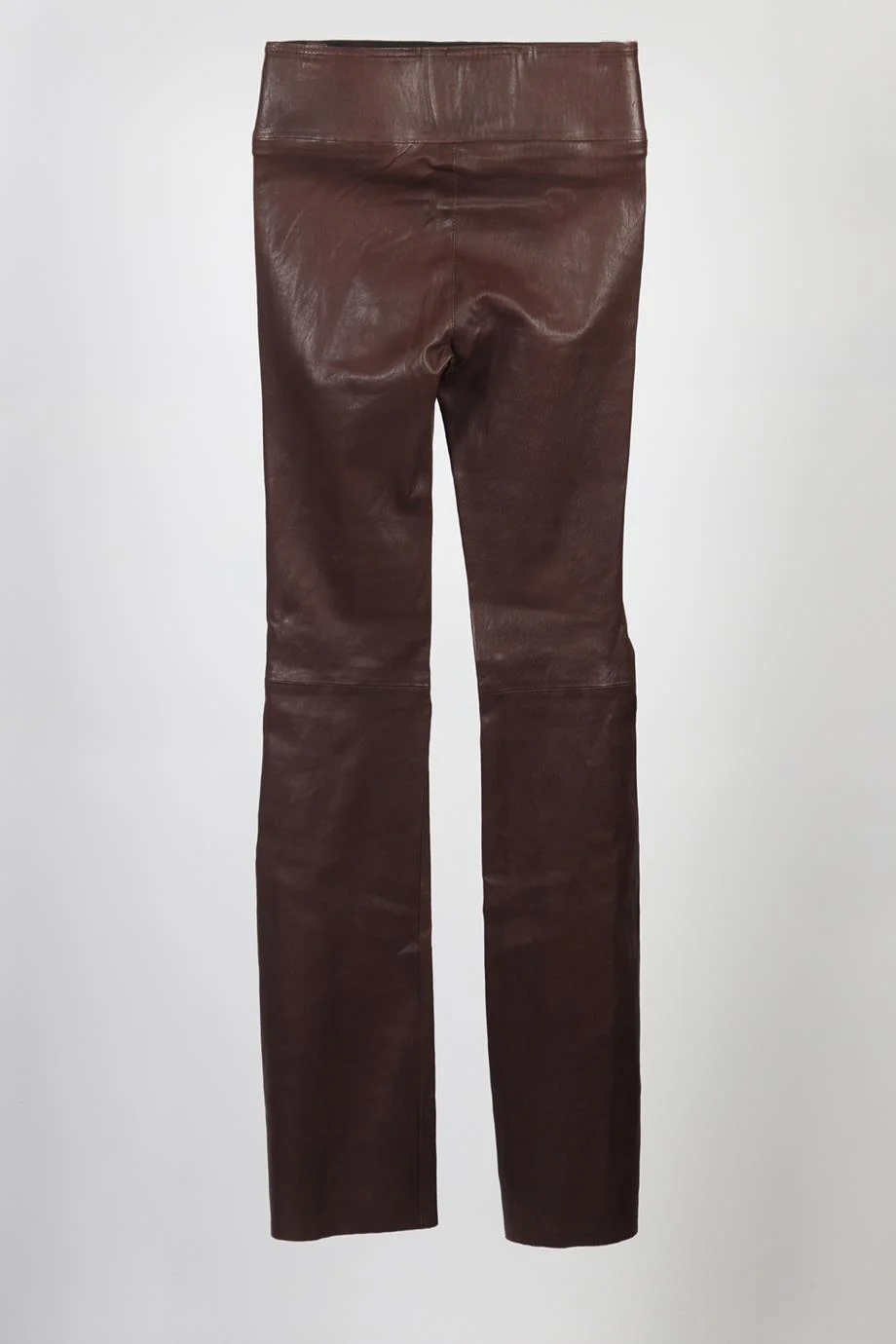 SPRWMN LEATHER FLARED PANTS SMALL - Image 3