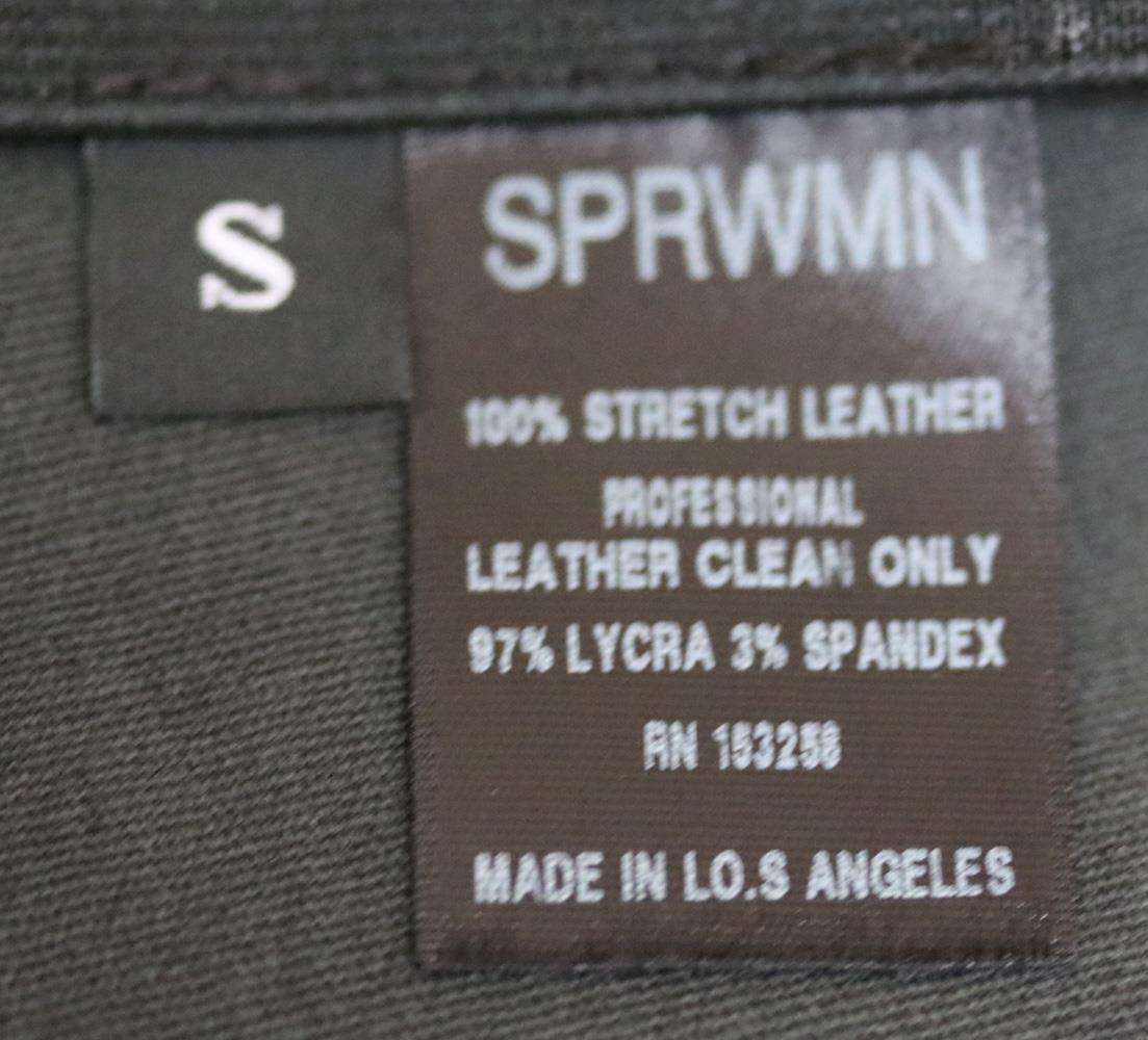 SPRWMN LEATHER MINI SKIRT SMALL - Image 5