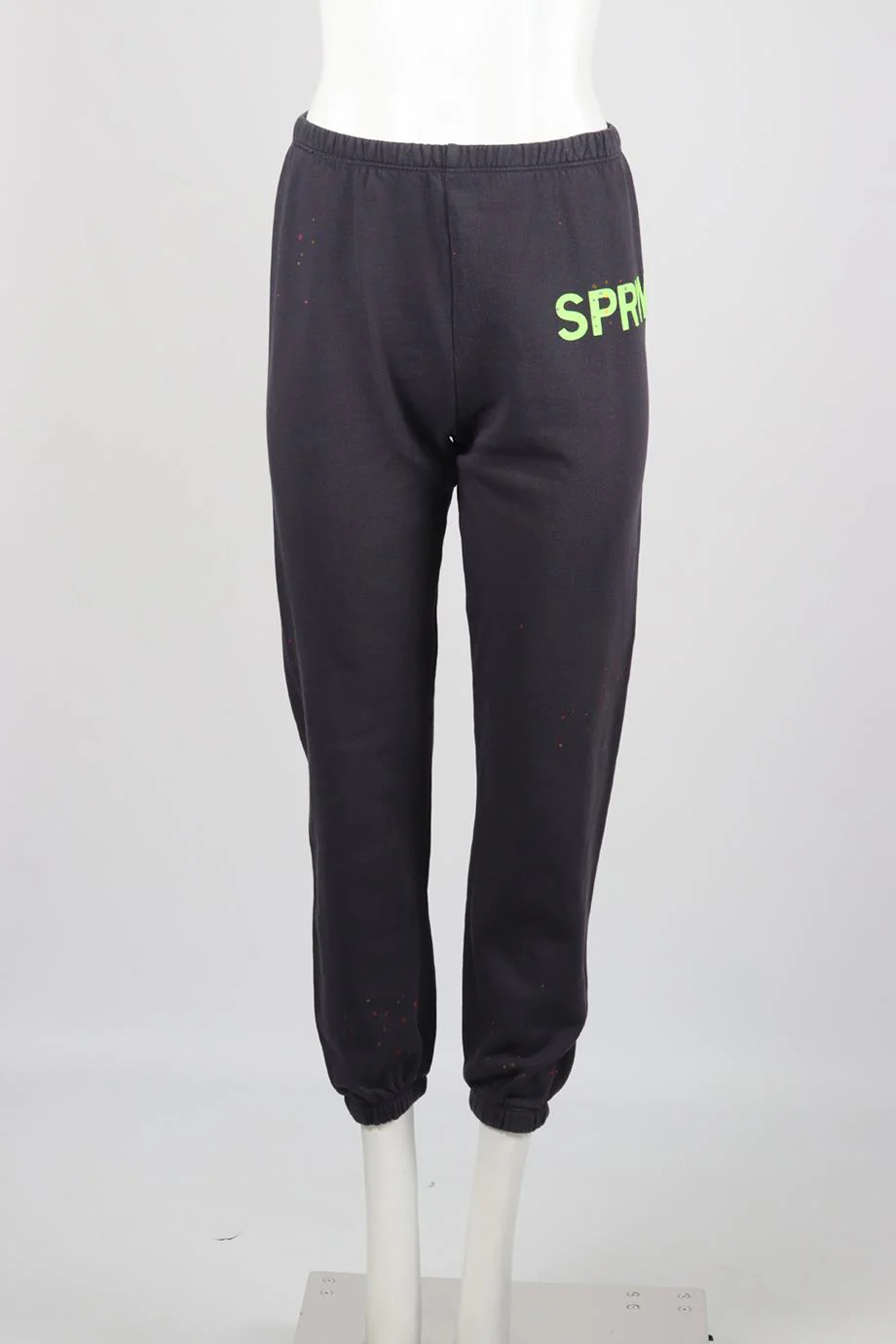 SPRWMN PRINTED COTTON JERSEY TRACK PANTS SMALL - Image 2